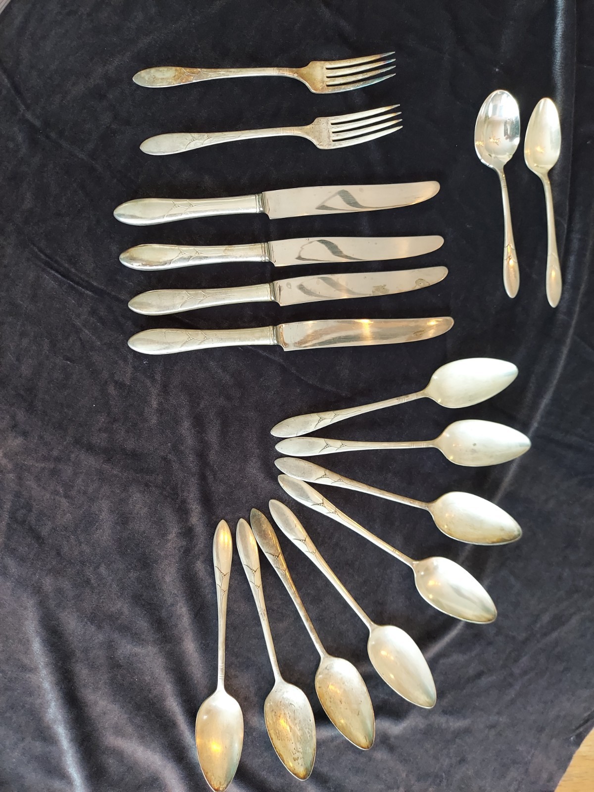 Vintage Community Plate LADY HAMILTON Silverplate Flatware Partial Set Forks Kni