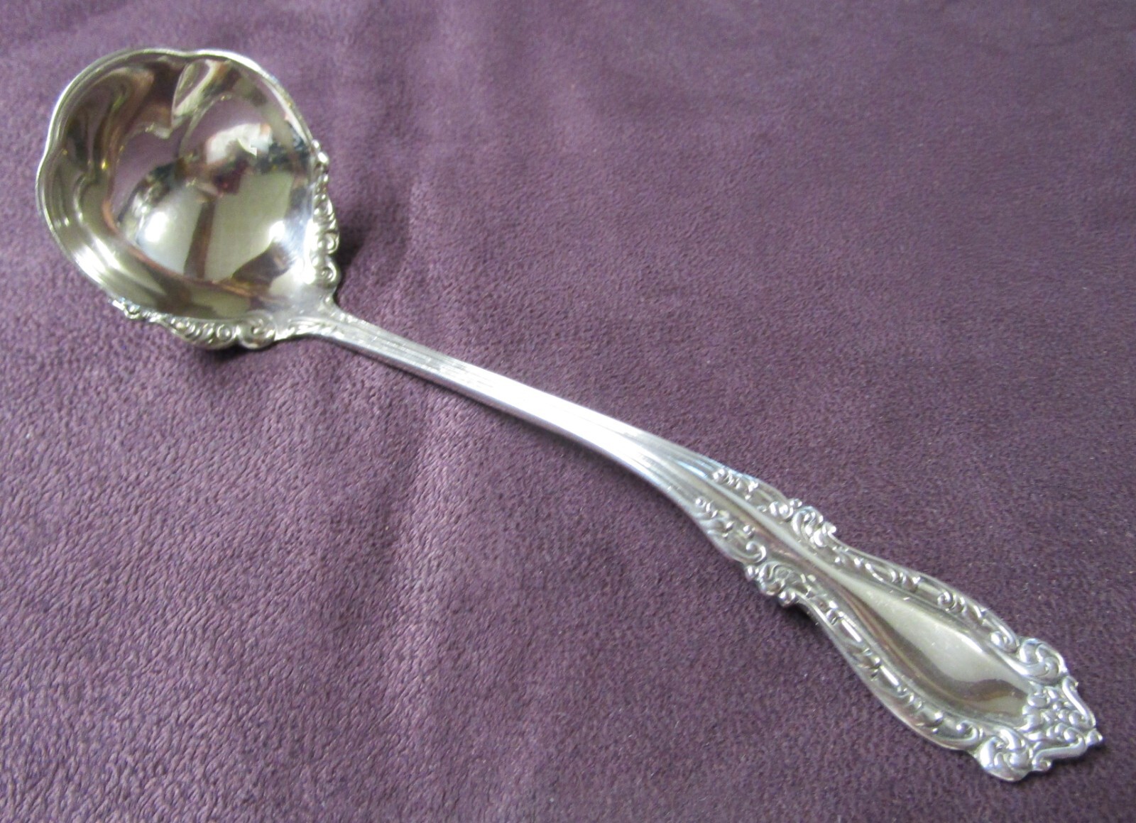 NASSAU Cream or Sauce Ladle Antique Silverplate 1899 No Monograms