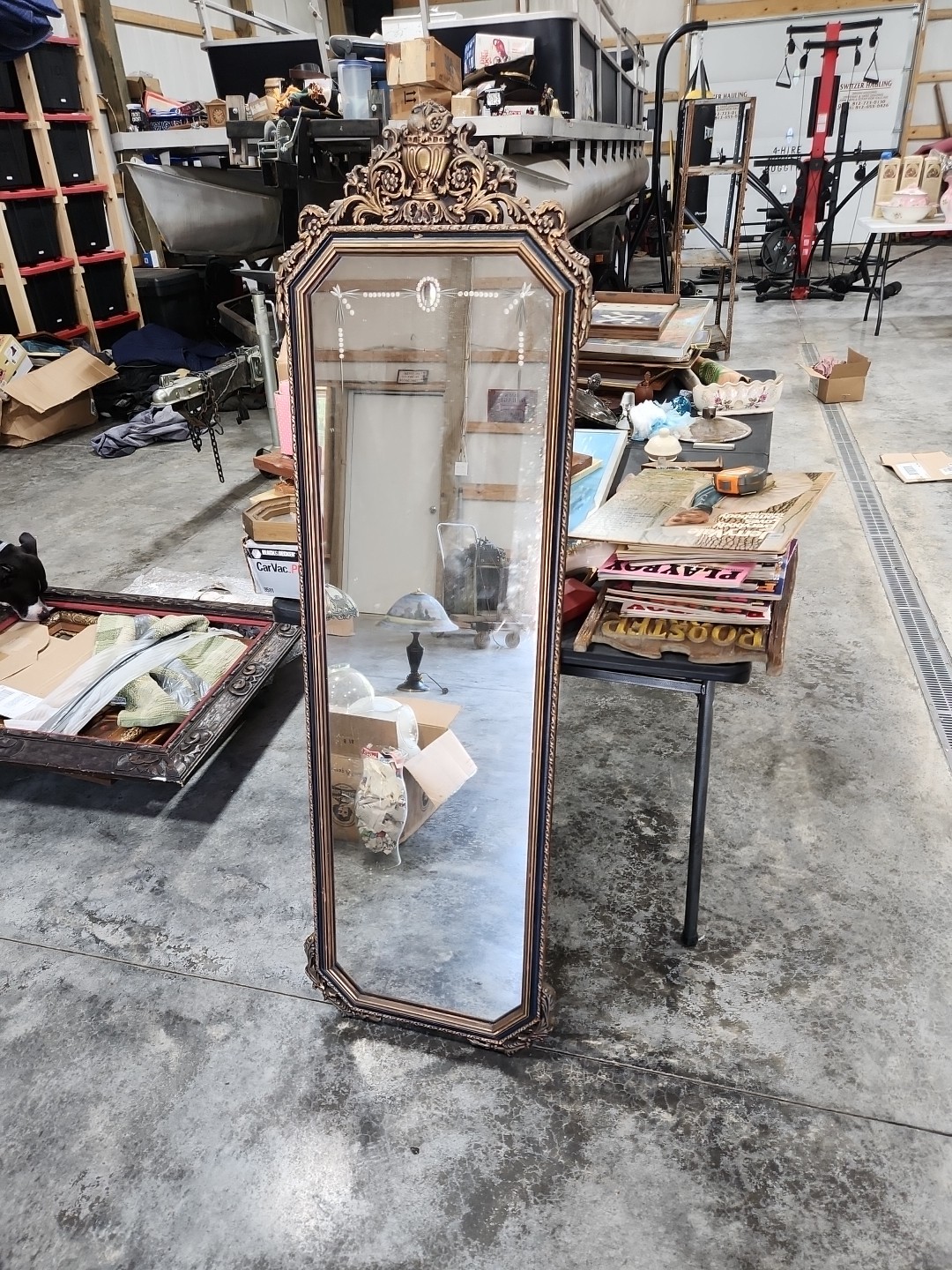 Antique French Pier Mirror 