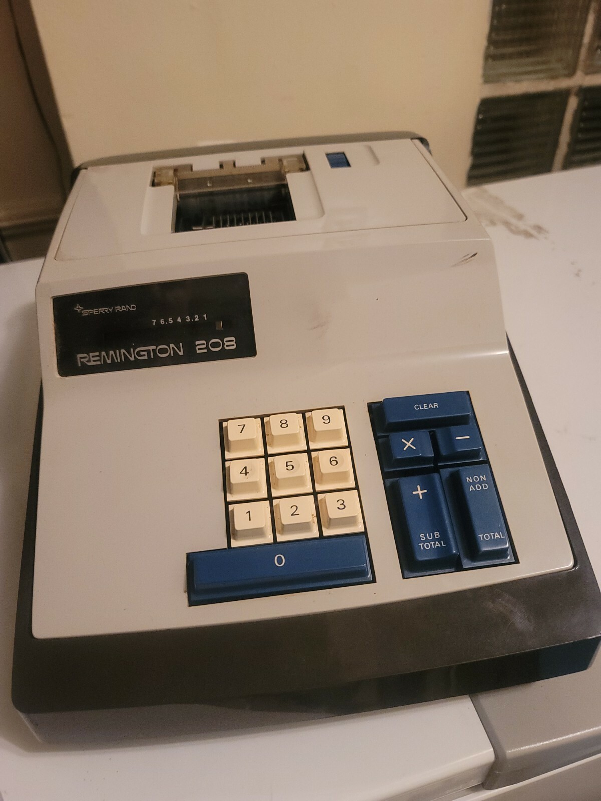 Vintage Sperry Rand Remington 208 Electric Adding Machine Made In Japan | TESTED