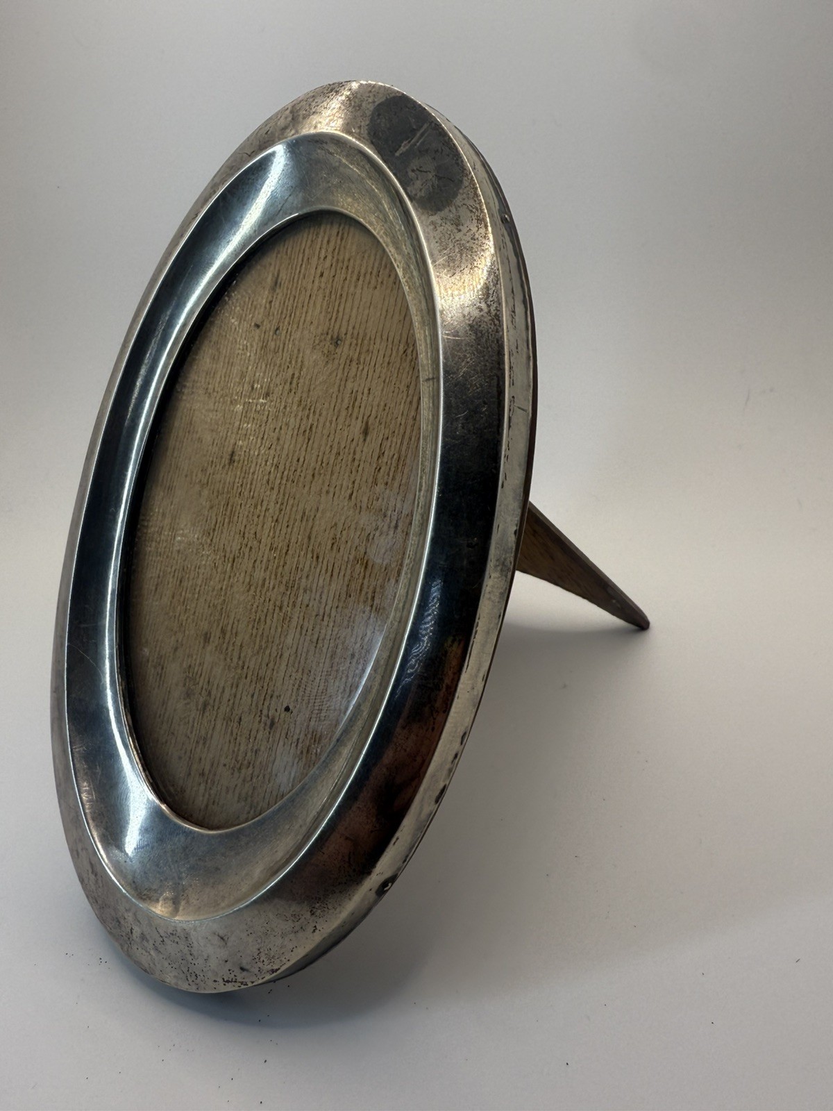 Antique Sterling Silver Oval Large Photo Frame – Samuel M Levi, Birmingham, 1919