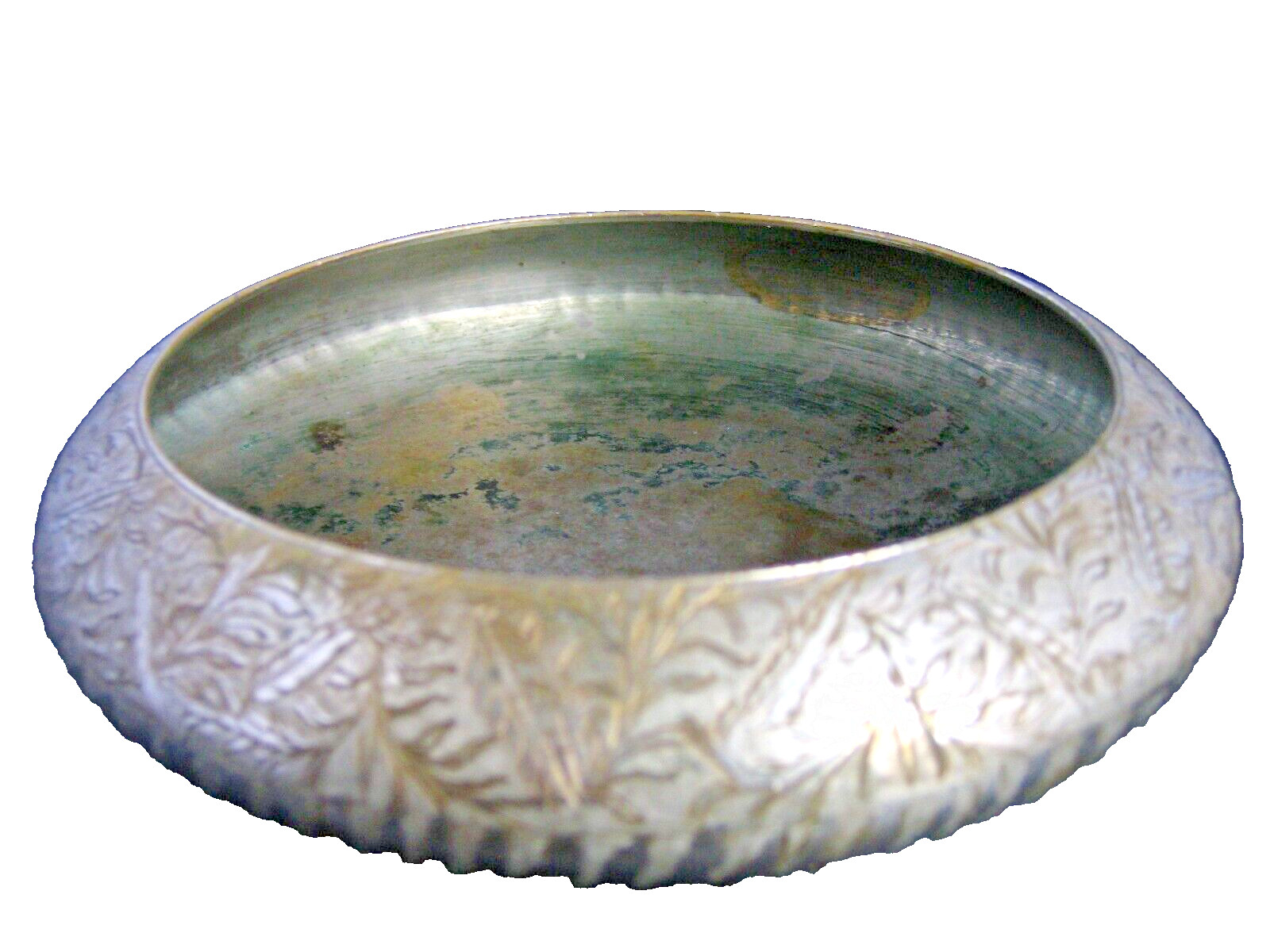 Vintage antique B.I.C. Indian hand made brass bowl / ashtray