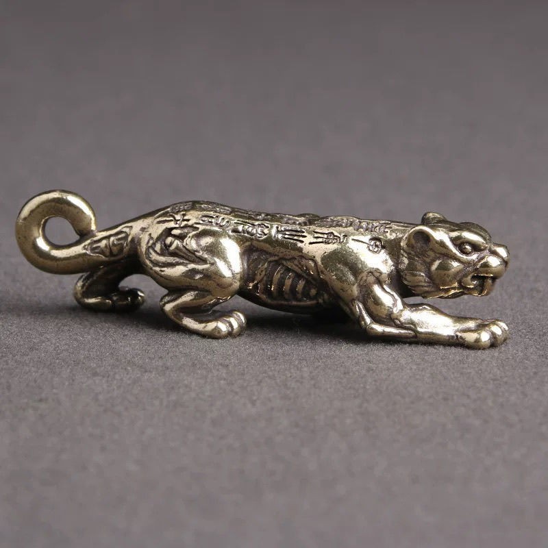 Chinese style copper tiger talisman holds great power