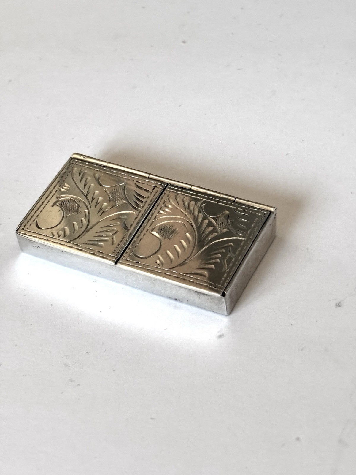 Vintage Sterling Silver Double Pill Trinket Ring Box ARI D NORMAN London 1993