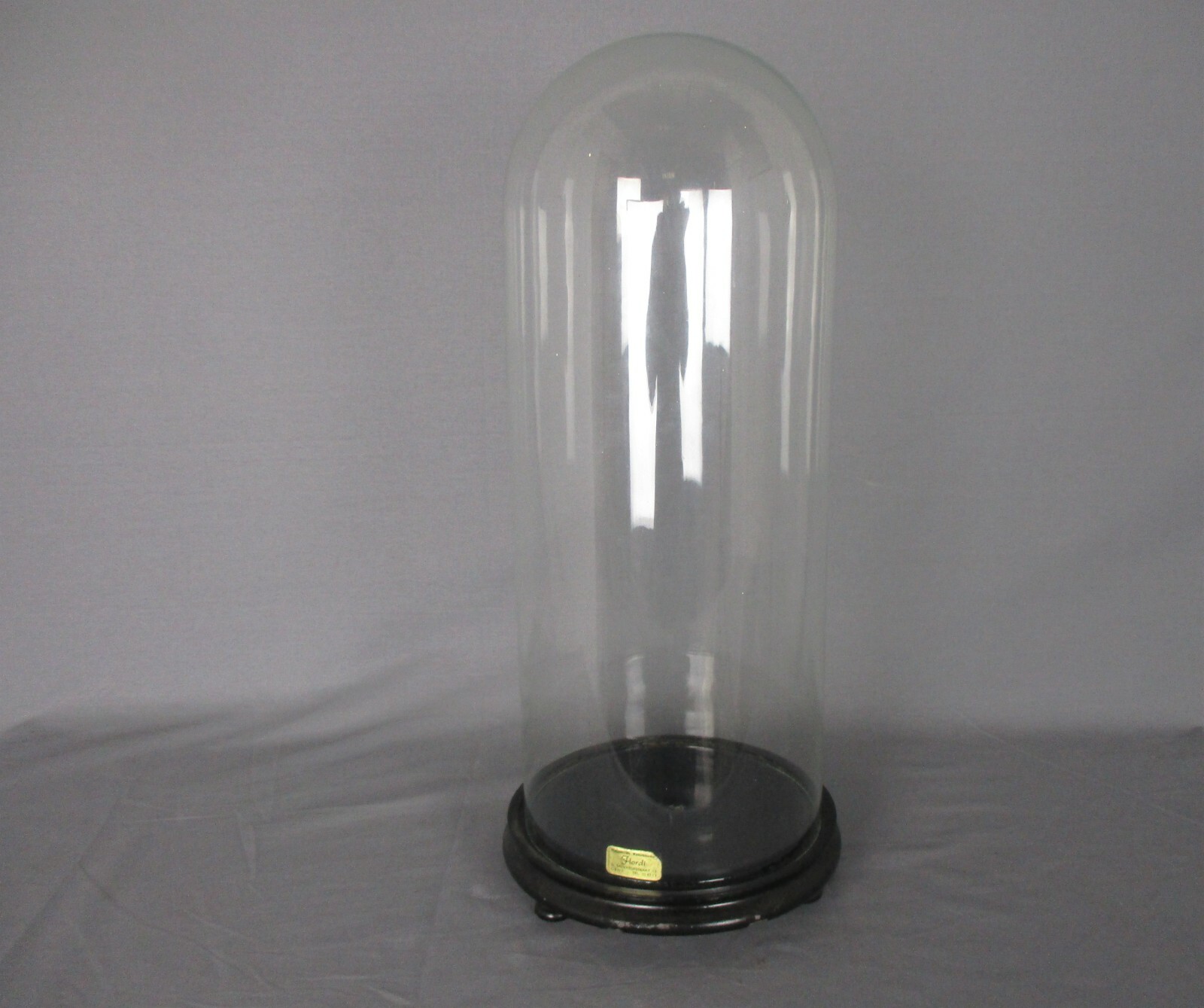 Antique Round Hand Blown Glass Dome Globe Steampunk Display 18.50″ D 7.48″
