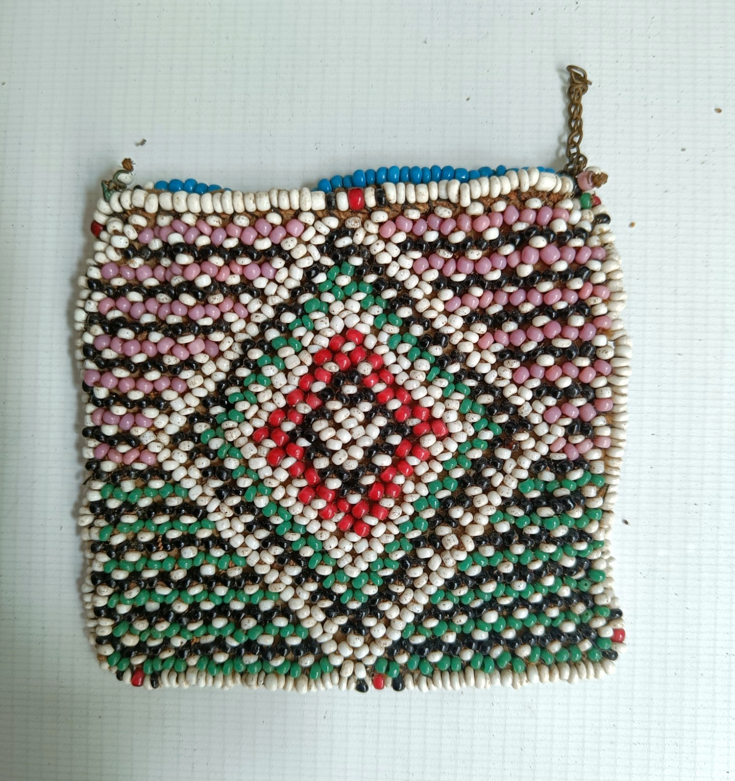 Antique Beadwork Bag purse Xhosa Zulu south Africa 19th Century