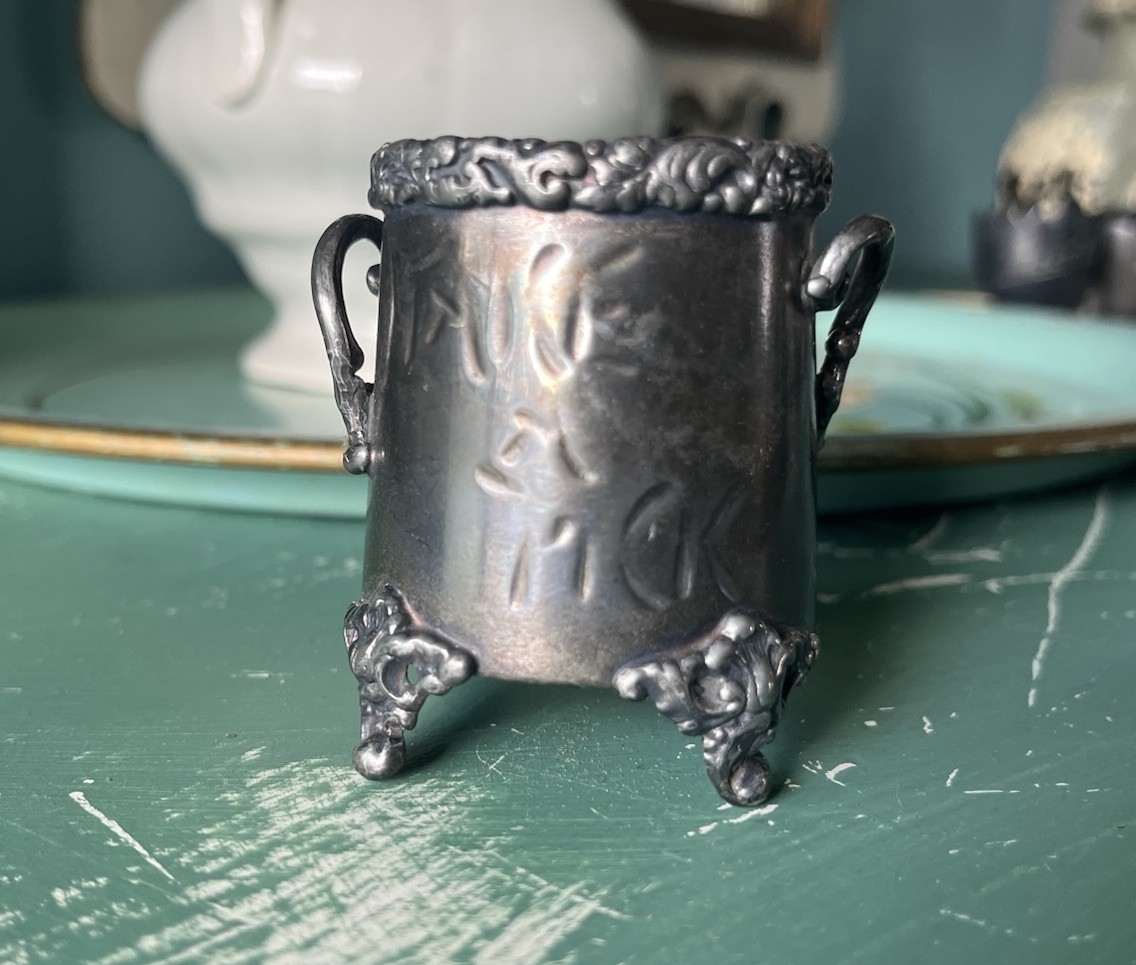 Victorian Toothpick Holders Silver plated “Take A Pick” Homan Silver