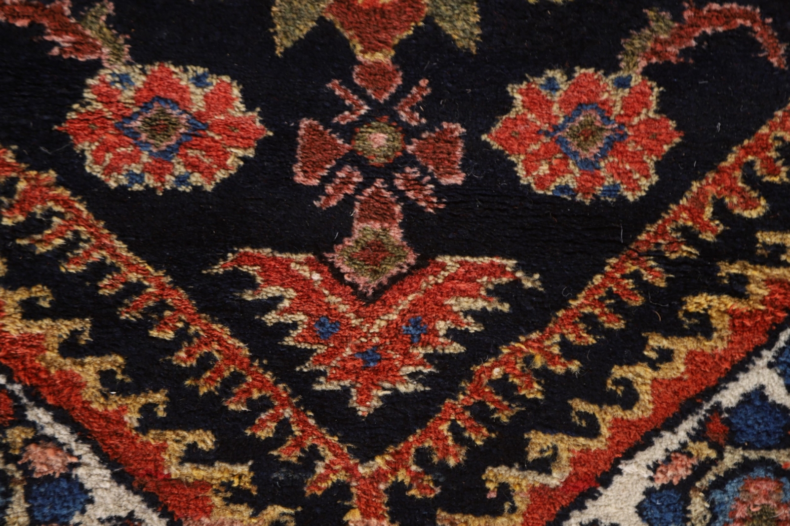 Pre-1900 Vegetable Dye Bakhtiari Runner Antique Rug 3′ 6″ x 10′ 3″ Handmade Rug