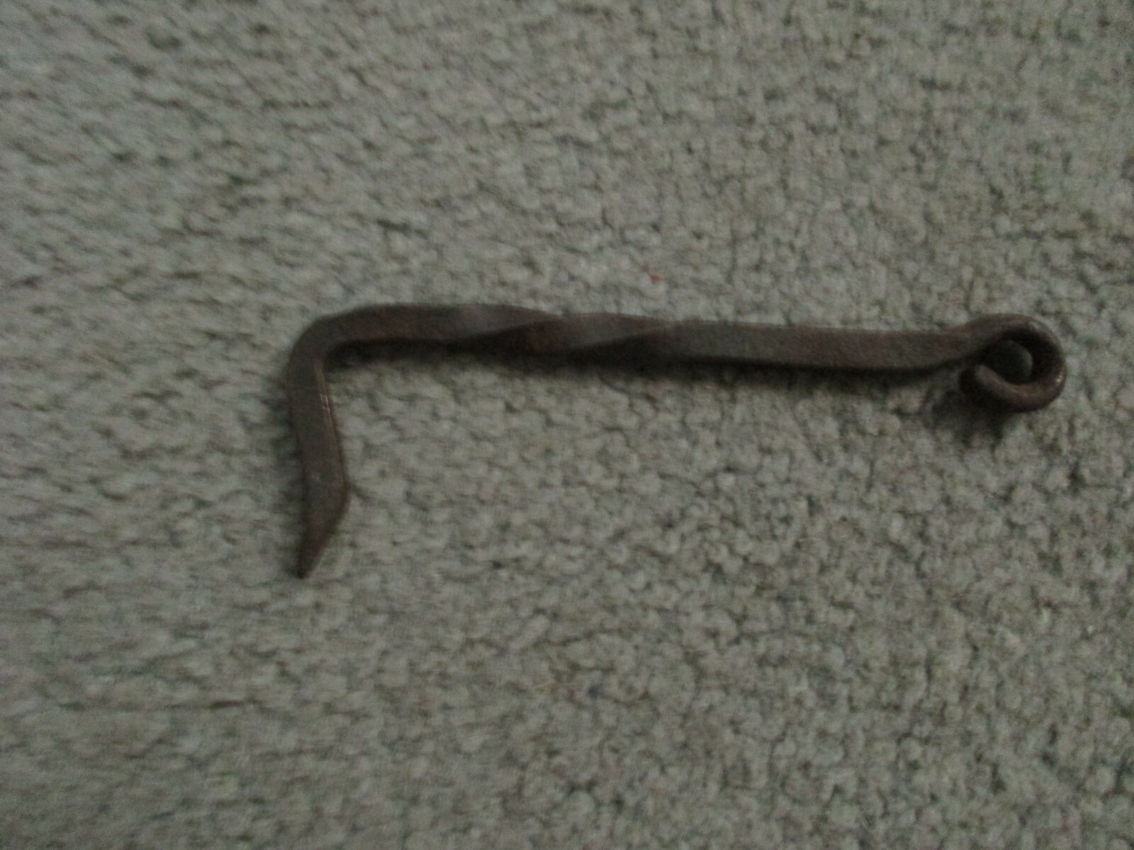 Primitive WROUGHT IRON Blacksmith Forged GATE DOOR HOOK