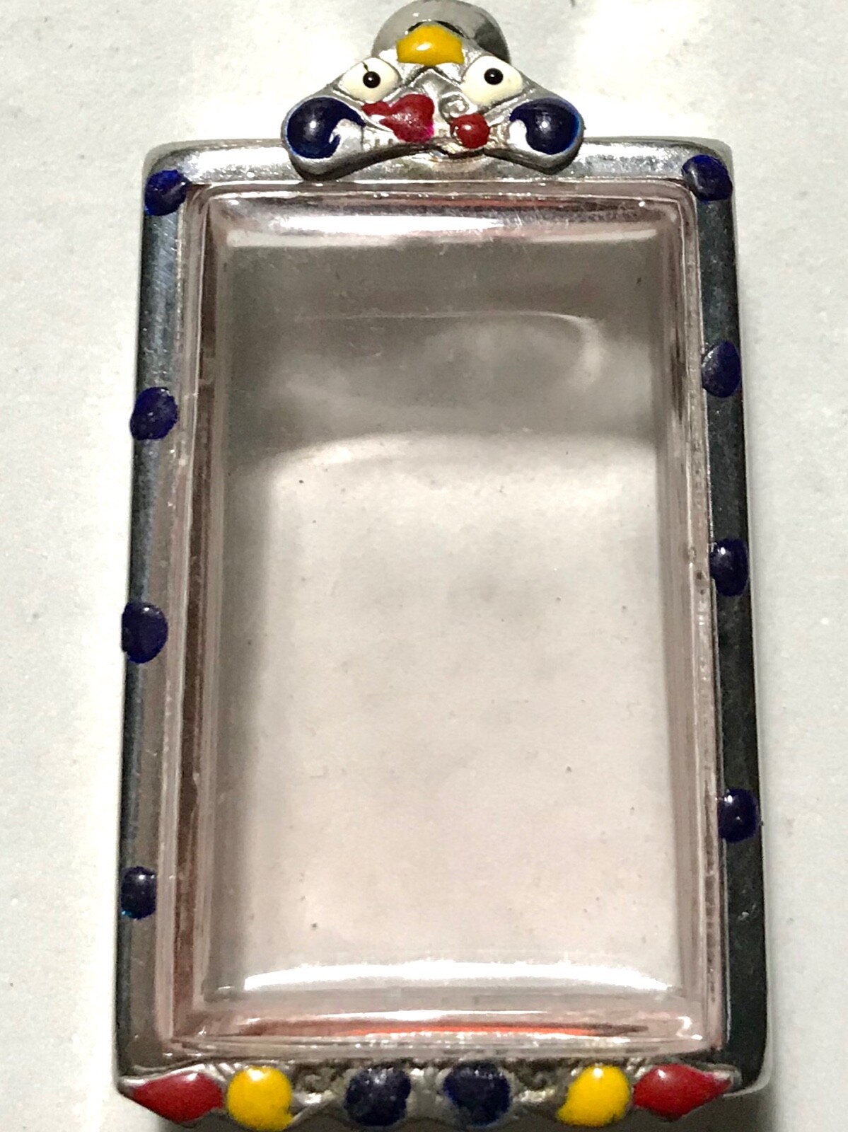 STAINLESS STEEL CASE/CASING AMULET PHRA LP THAI BUDDHA PENDANT S5.1 h4 w2.7 cm