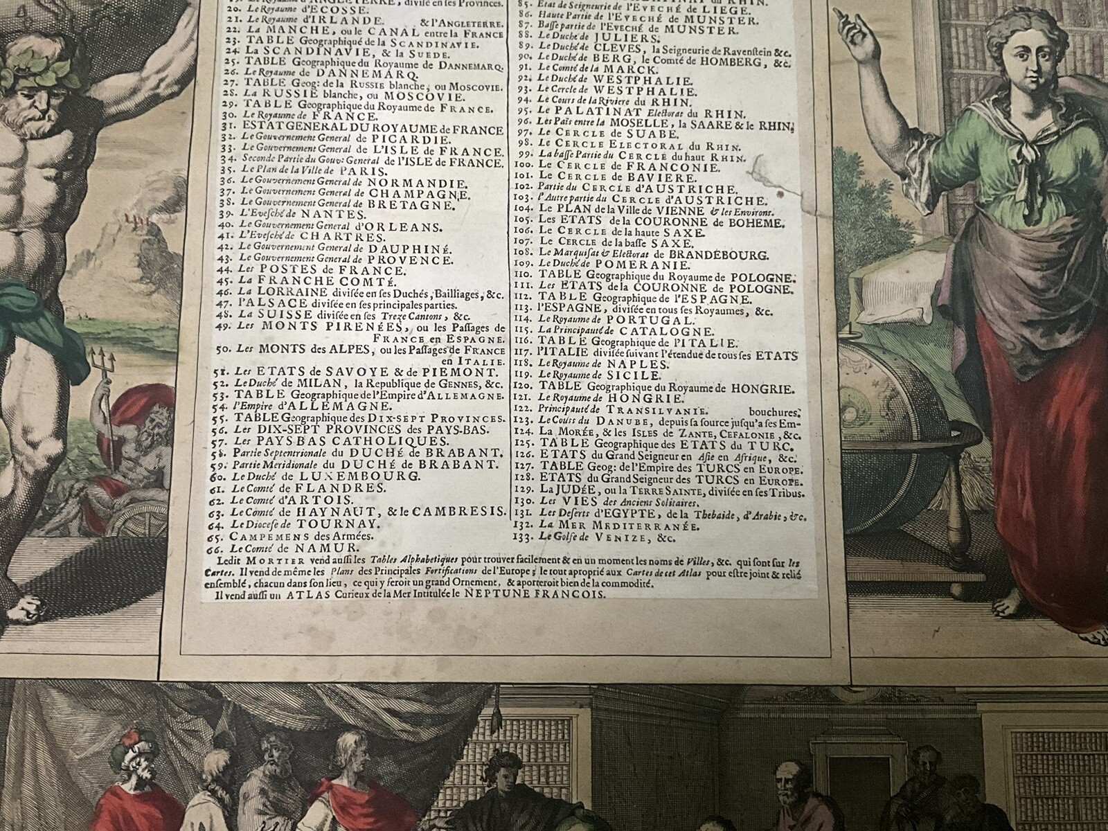 N. Sanson & C. H. Jaillot Directory Maps Altlas Nouveau Copper Engraving 1690’s