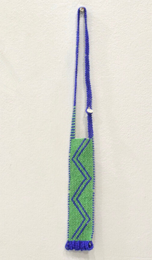 African Zulu Beaded Charm Tie Fetish Necklace South Africa