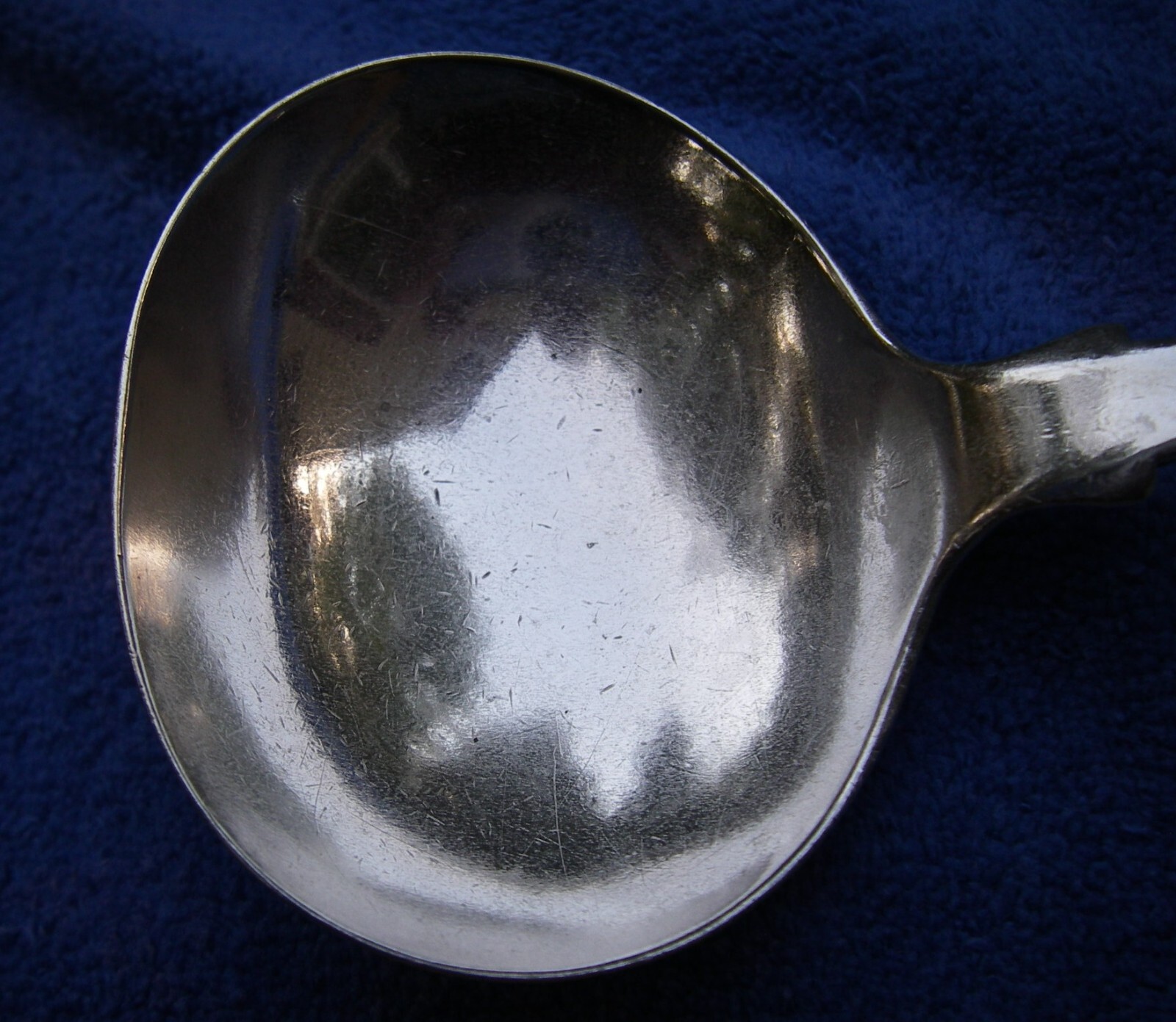 Mystery CANADIAN(?) / CHINESE EXPORT(?) Silver GRAVY LADLE-JW Pseudo Marks-NR