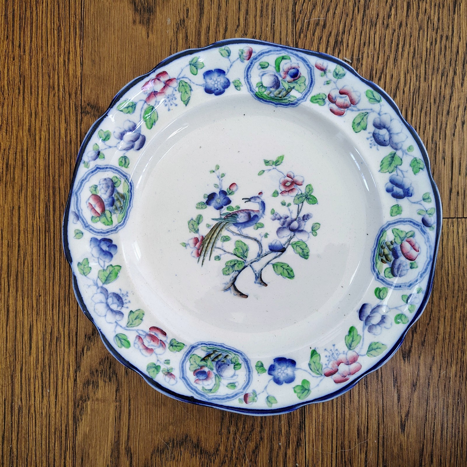 RARE ANTIQUE Sampson Hancock & Sons, Old Woodstock SALAD PLATE CORONA WARE