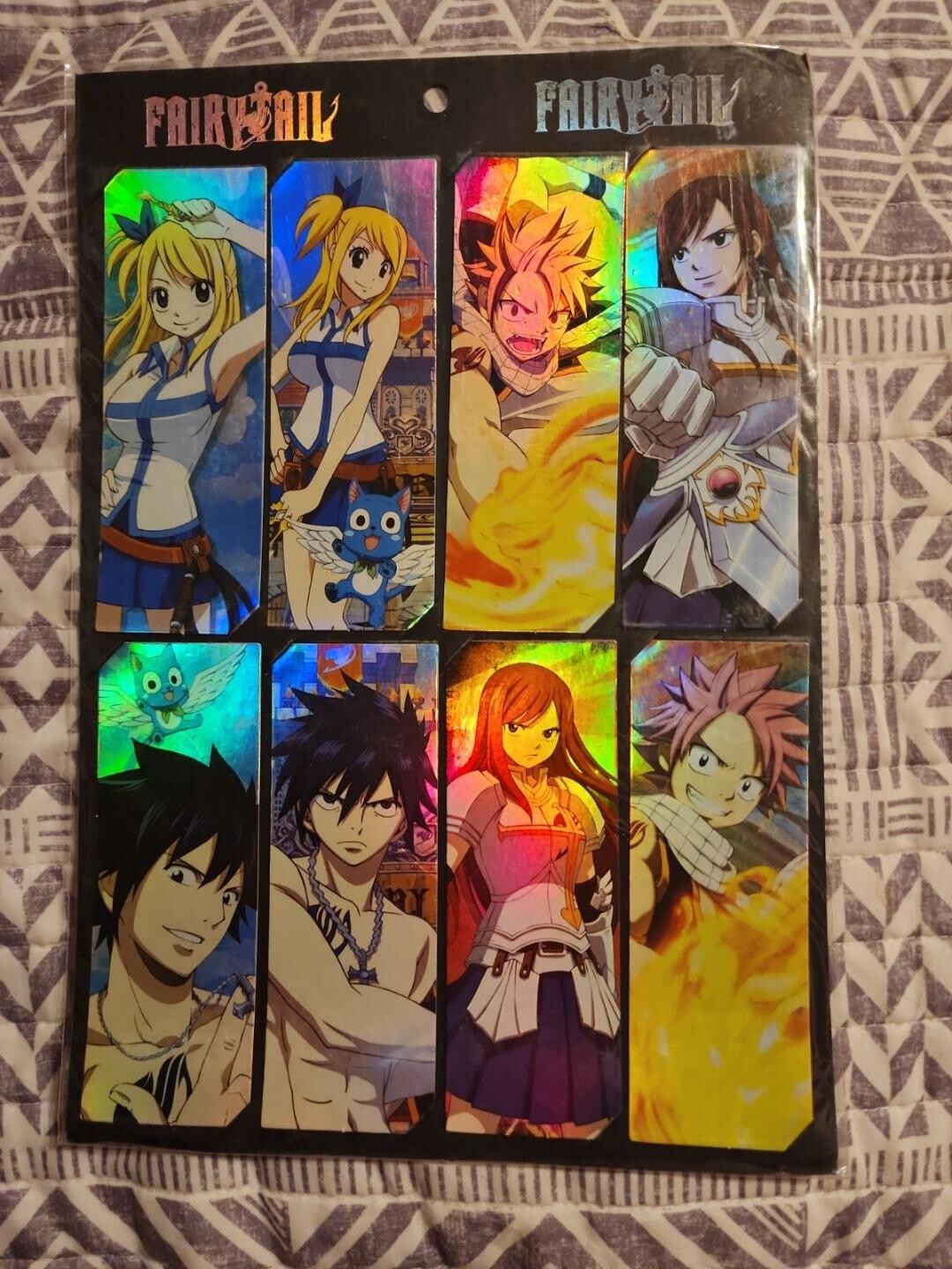 Fairy Tail bookmarks set of 8