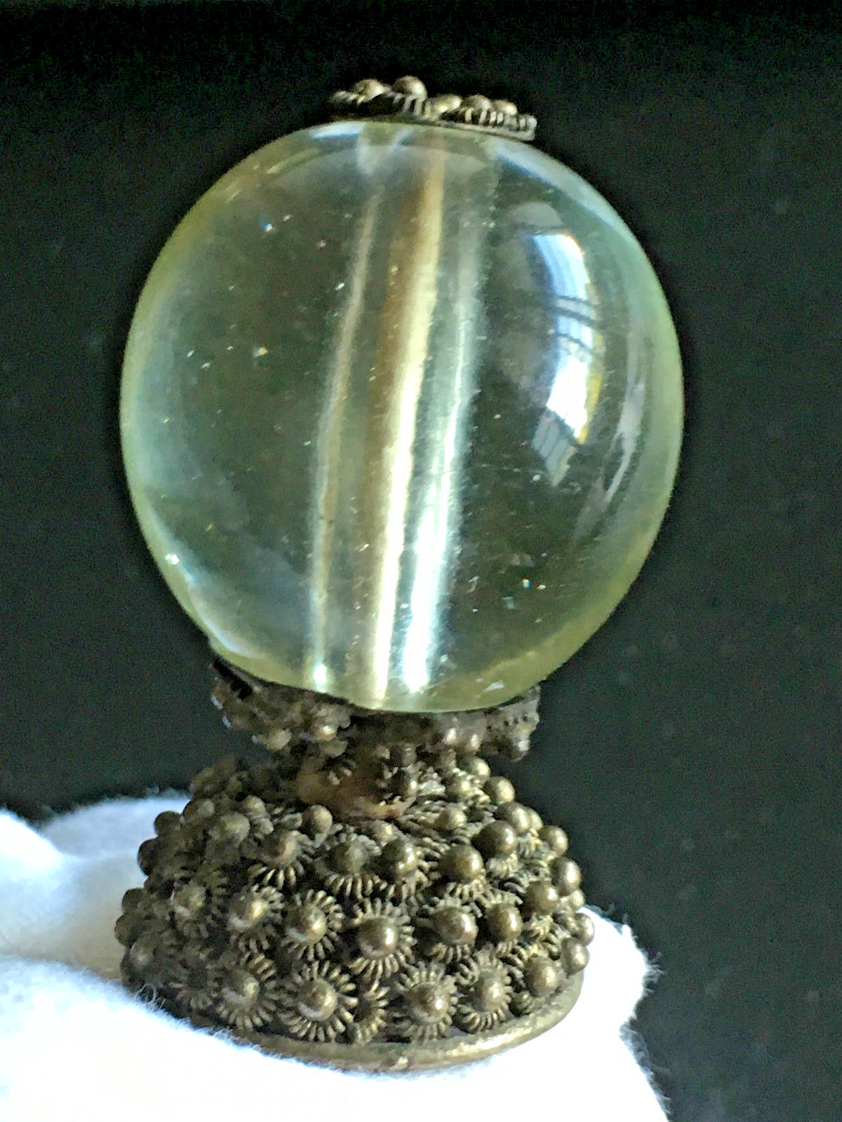 👍 19TH CENTURY CHINA QING MANDARIN HAT 5TH RANK BADGE FINIAL