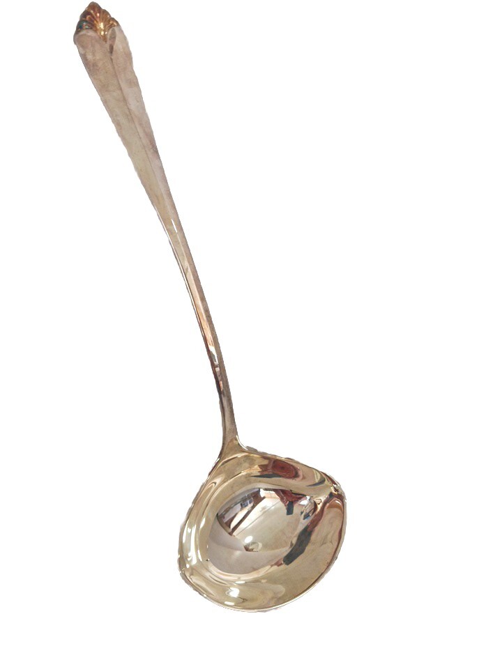 NEW Royal Limited Silverplate Ladle with Gold Accent w/box 1995 BS323