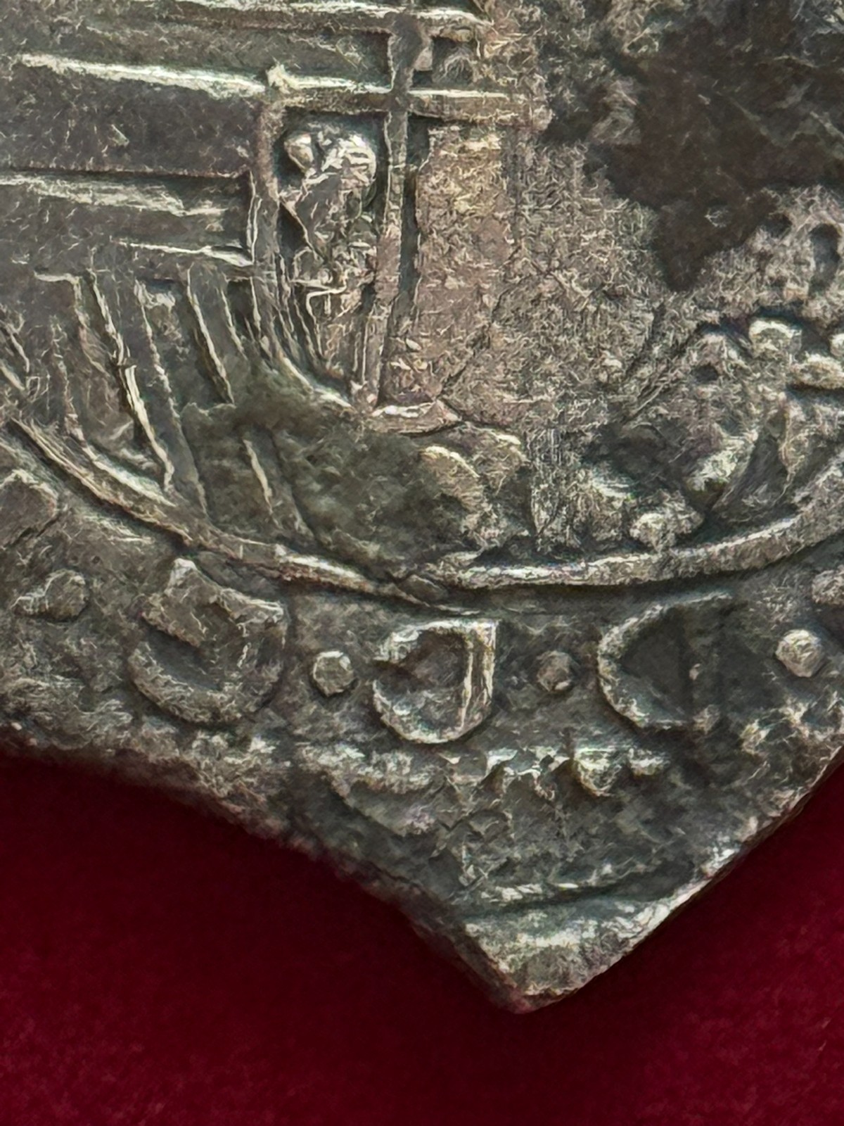 Rare 8 Reales Spanish Colonial Coin from the Shipwreck of the Maravillas (1656)