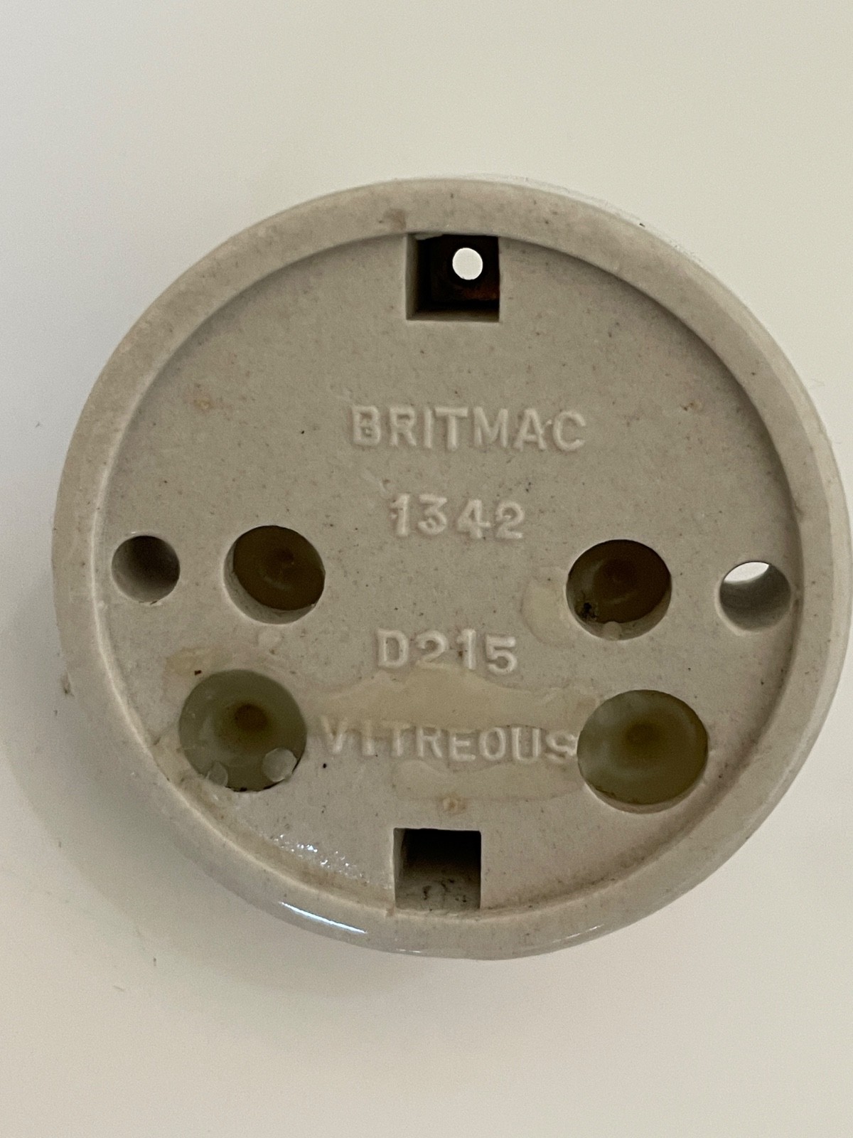 Vintage Britmac Little Briton Vitreous 1 Way 5 Amps 250 Volts Dolly Light Switch