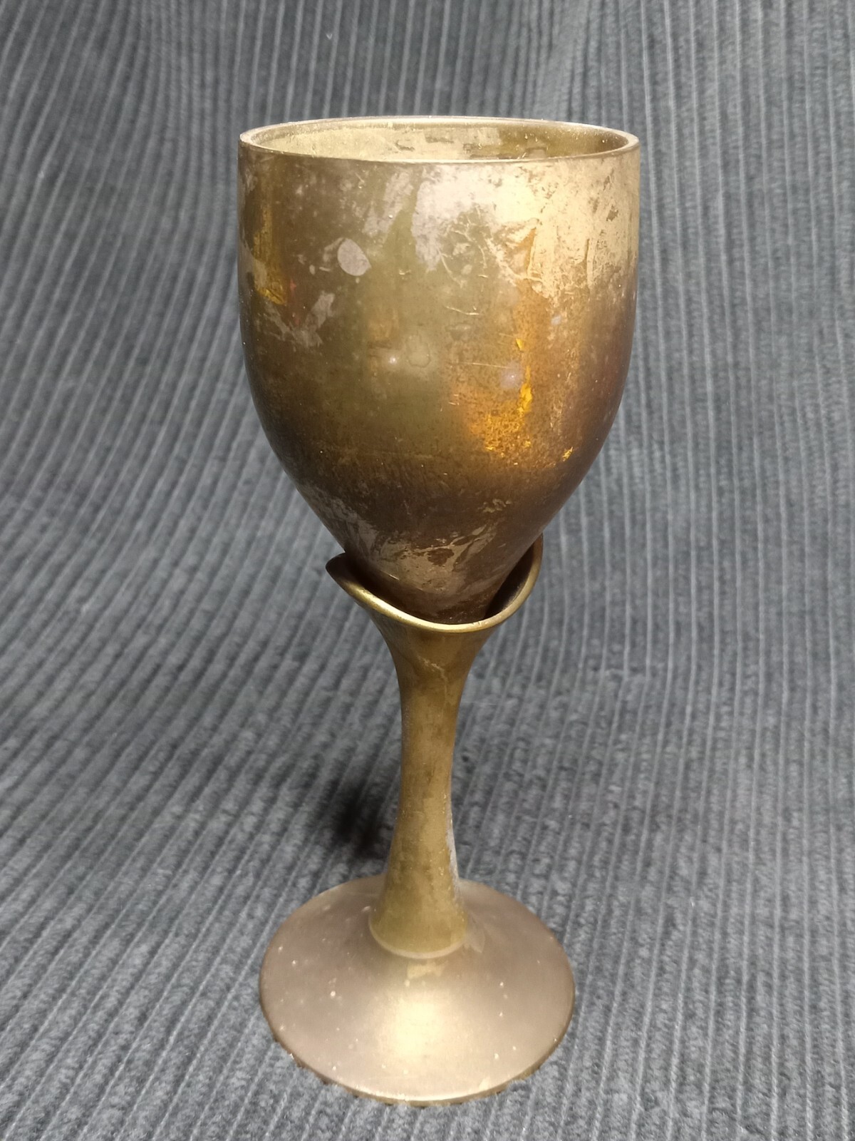Vintage Small Silver Plated Goblet 4.2 ounces 4 6/16″ Height 1 5/8″ Width