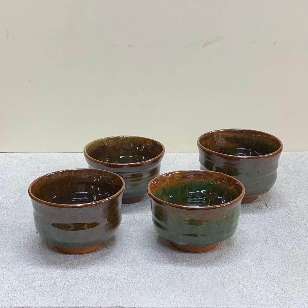 Small Bowls 4 Pieces Height 2.24 To 2.56 Inches Fushina Ware Sui Wakayama UNUSED