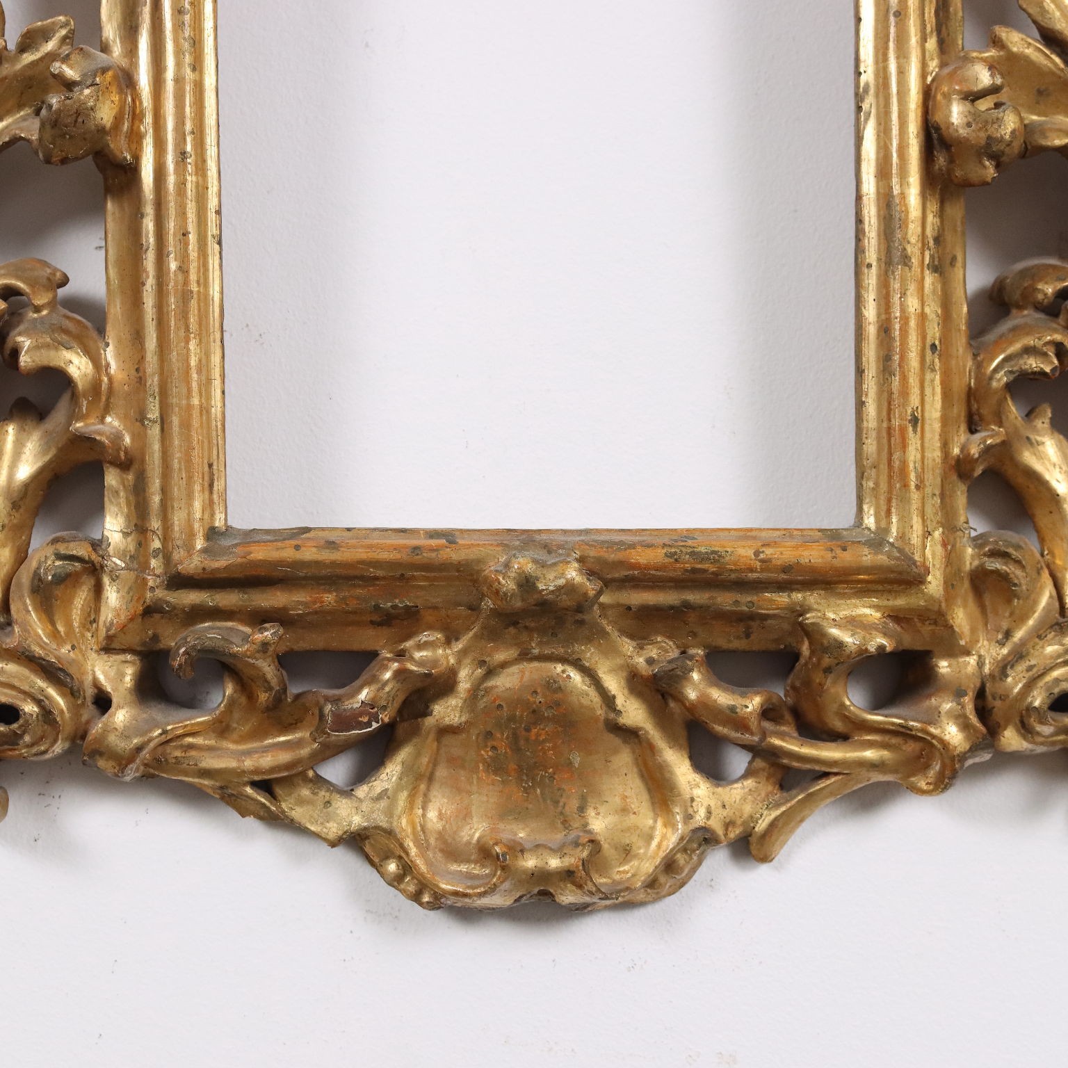 Antique Frame Baroque Style Gilded Linden Wood Italy XVIII Century Original