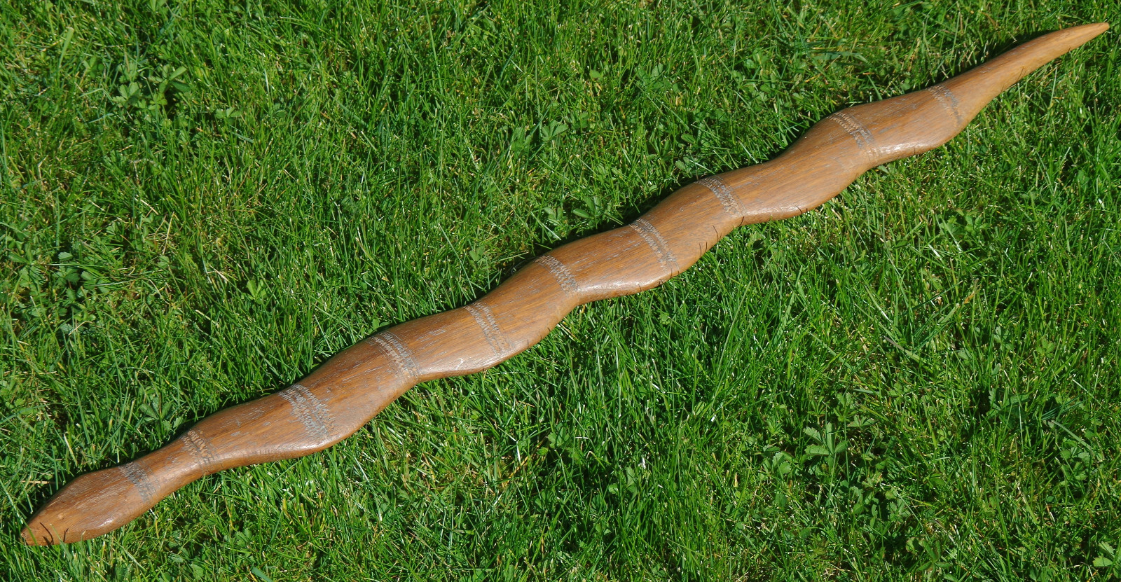 Aboriginal Wood Snake 63cm Antique Vintage Hardwood Folk Art Flat Profile