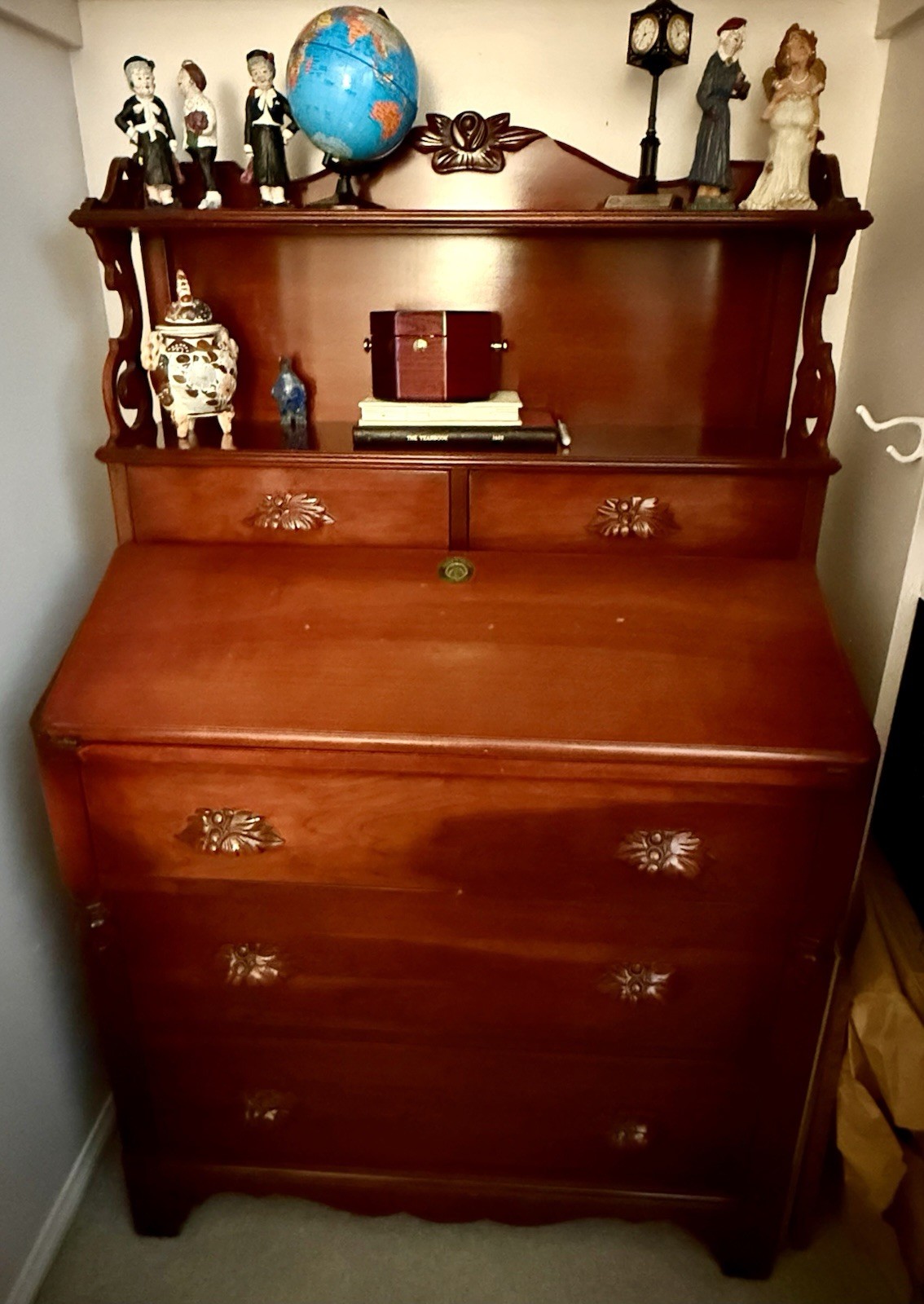 Beautiful Carl Forslund “Ben Morris” Victorian Secretary Desk