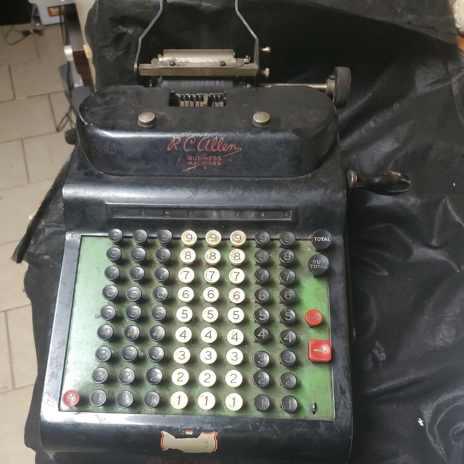 ANTIQUE VINTAGE R.C. ALLEN BUSINESS MACHINE – GRAND RAPIDS MICHIGAN ART DECO