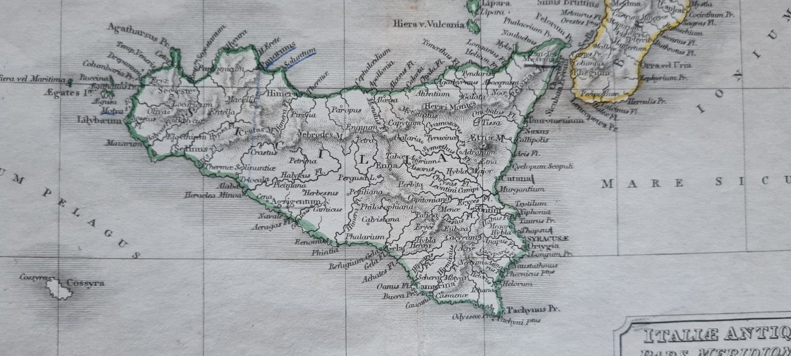 Antique (1844) maps – Italiae Antiquae – Ancient / Roman Italy – Selina Hall