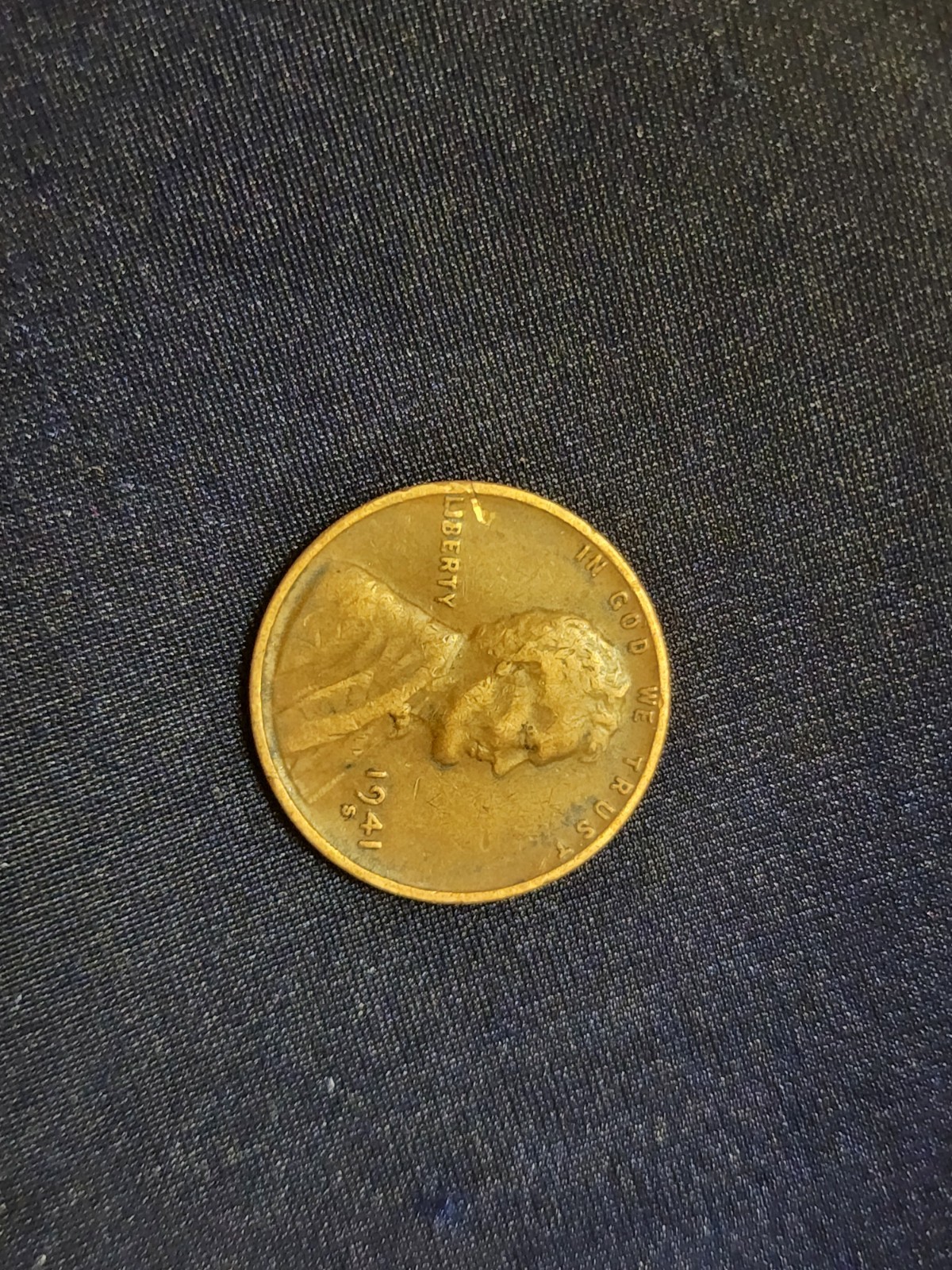1941 S Wheat Cent BN Circulated Good Condition Great Coin