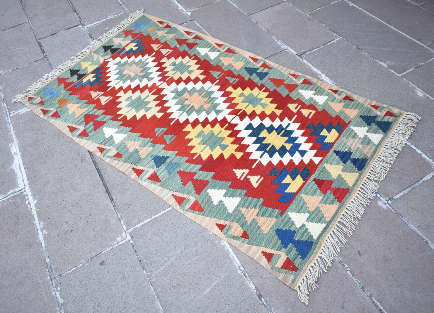 Turkish Rug 40” x 69” Anatolian Kayseri Rug Home Decor Rug Hand Woven Wool Rug