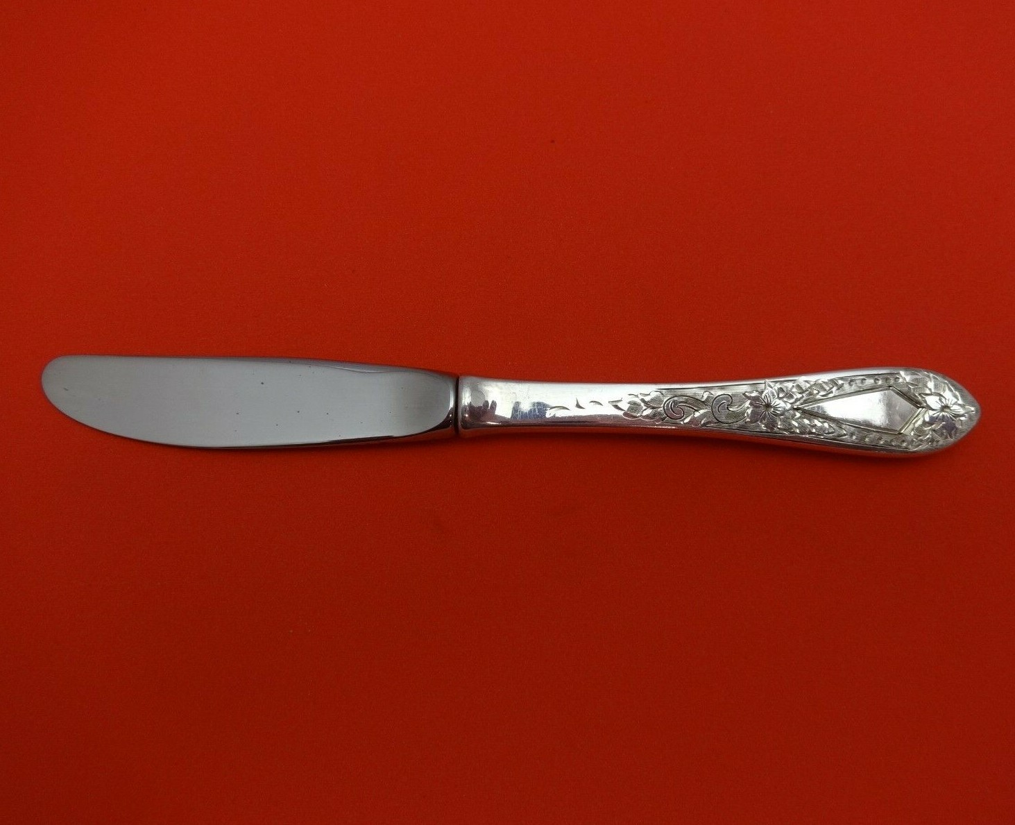 Betsy Patterson Engraved by Stieff Sterling Silver Butter Spreader HH 6 3/4″