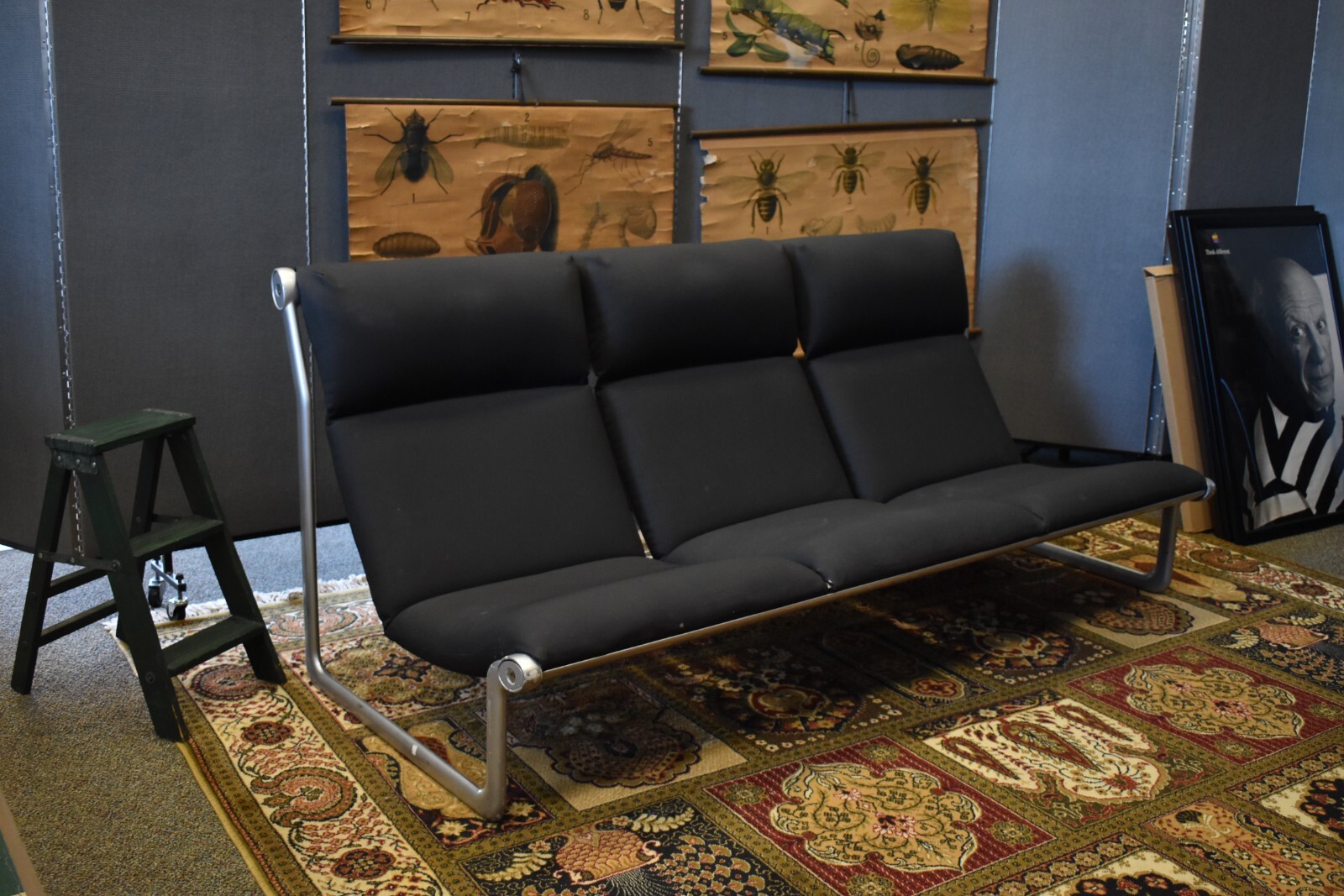 Knoll Hannah-Morrsion Sling Sofa Knoll Mid Century Modern Neoprene Cushions 70’s