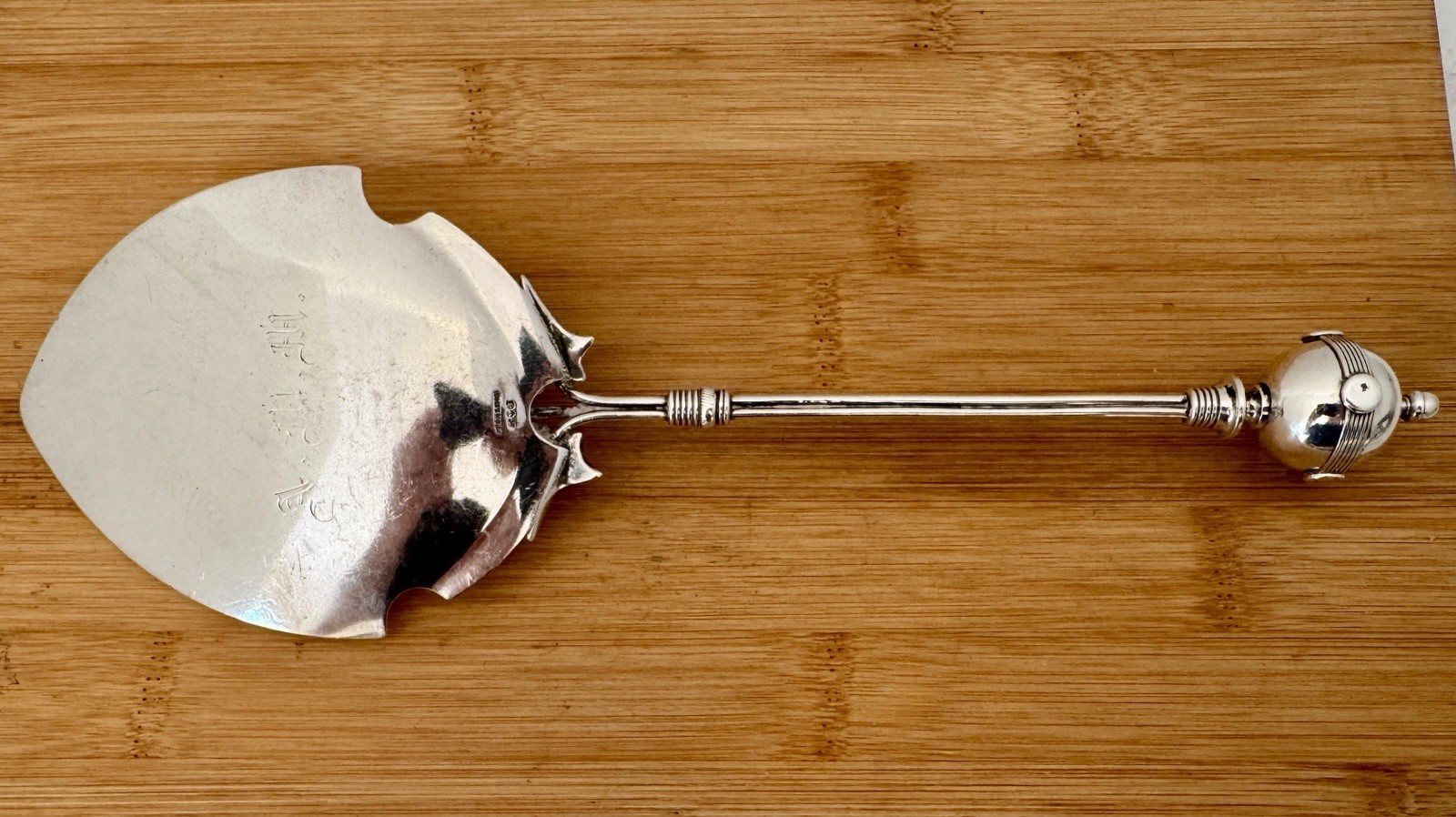 FINE STERLING GORHAM AESTHETIC MOVEMENT BALL ENDED PIE OR DESSERT SERVER C 1870