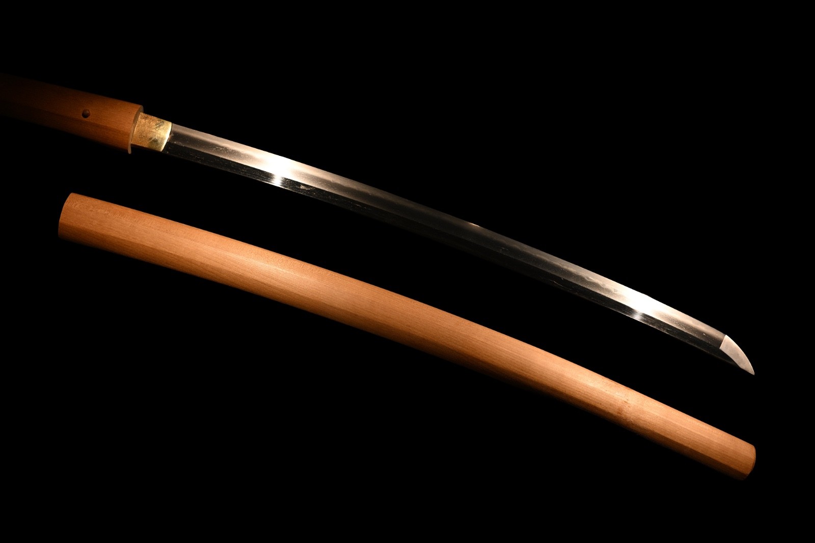 Wakizashi Japanese antique Mumei Edo period shirasaya