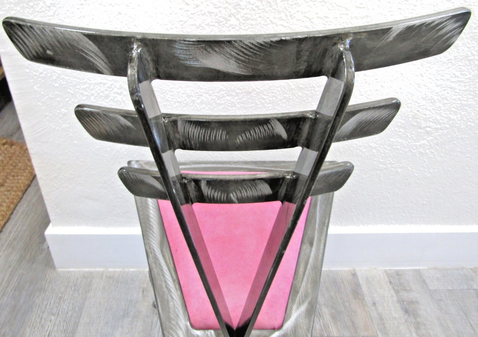1990s Postmodern Contemporary Welded Steel Artist Signed Accent Chair