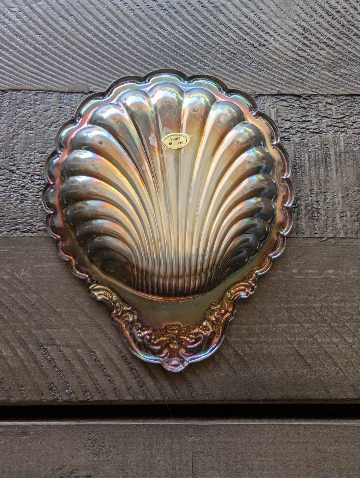 Vintage Chadwick Silver Plated Shell Dish 6″ Serving Platter