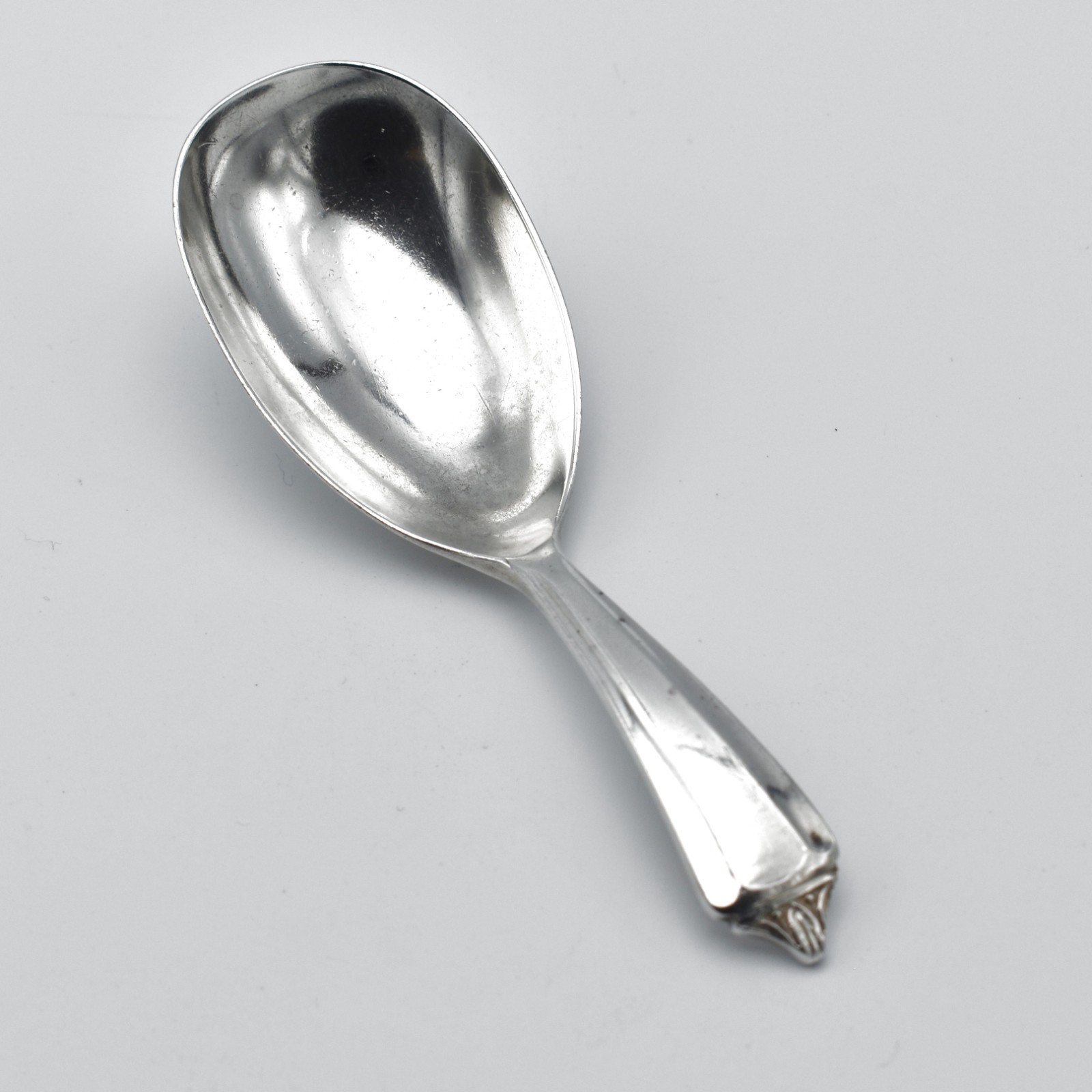 Vintage Elizabeth II Sterling Silver Caddy Spoon Sheffield 1952 Coronation