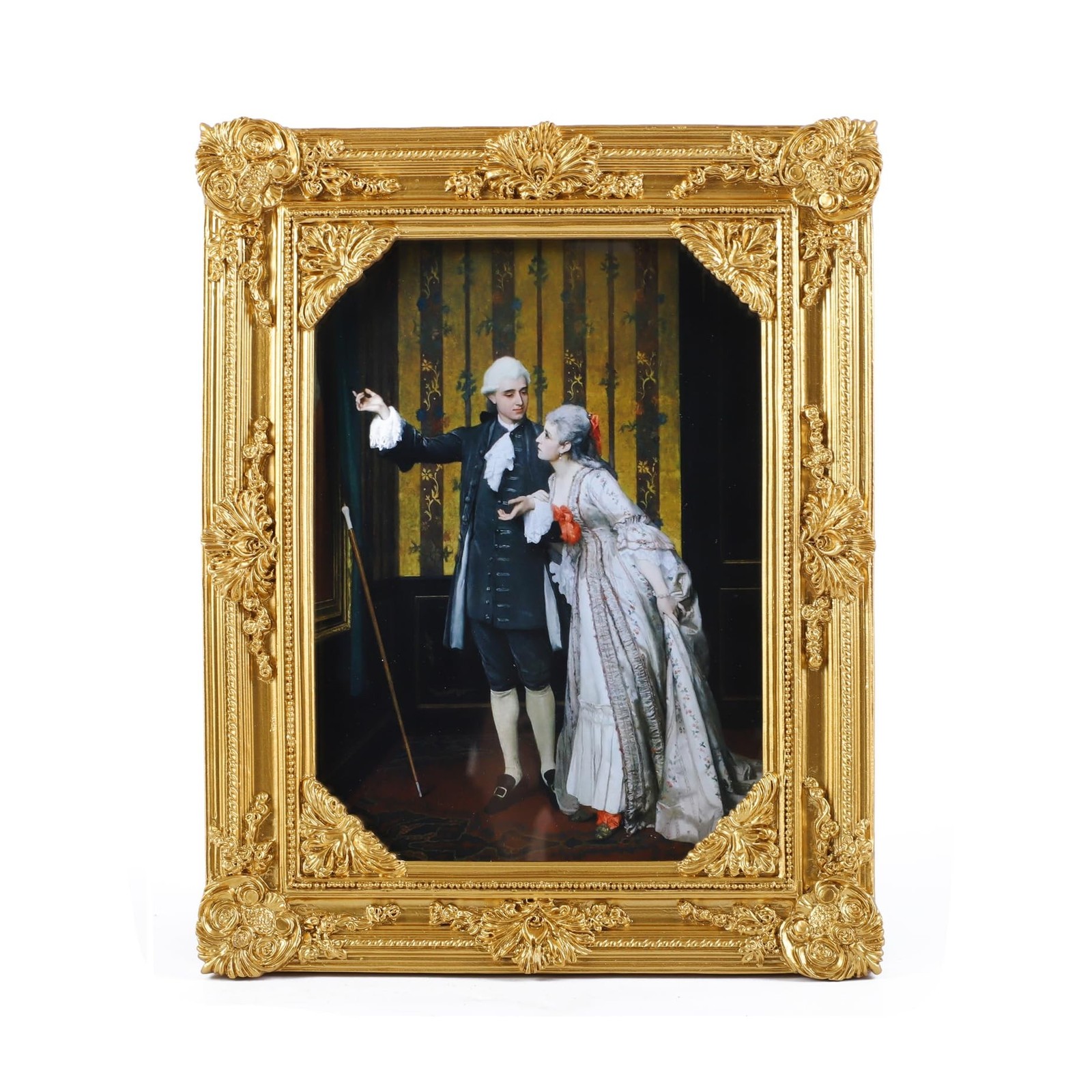 Vintage Picture Frames 4×6 Gold Antique Ornate Picture Frames for Tabletop an…