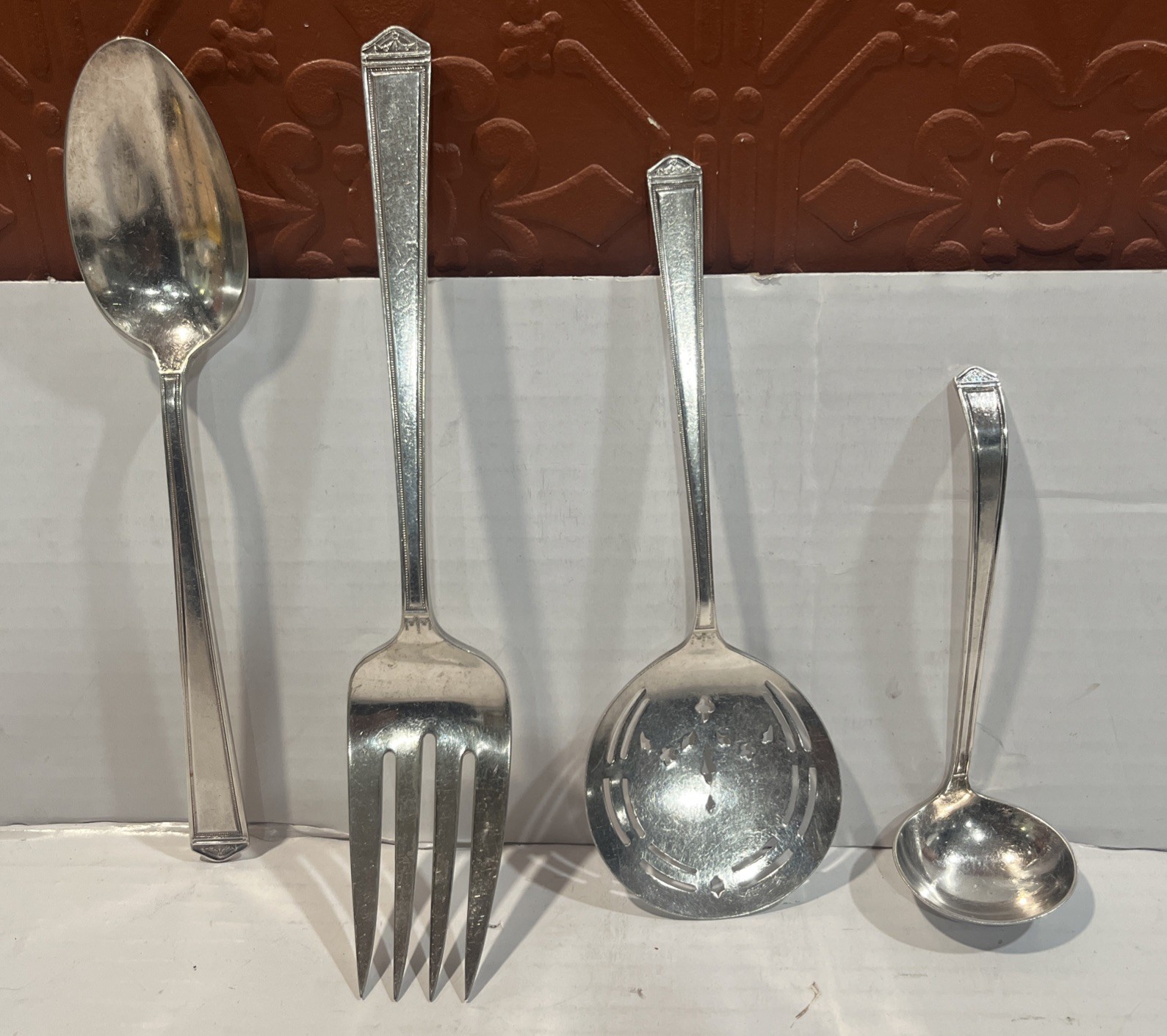 Rogers Bros Flatware Mix Lot Hors D’oeuvres Forks & Serving Piece’s (9)pcs