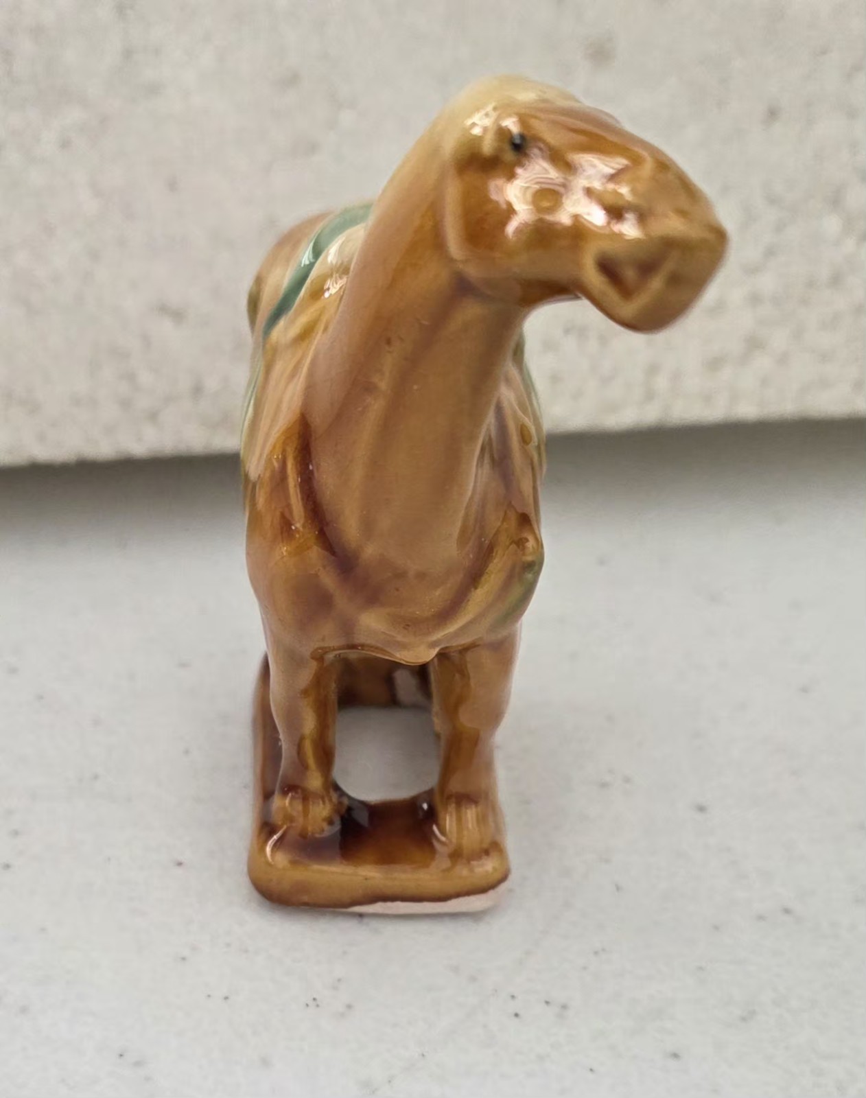 Chinese Tang Dynasty Drip Style Glaze Ceramic Lot Of 6 War Horse Figurines READ