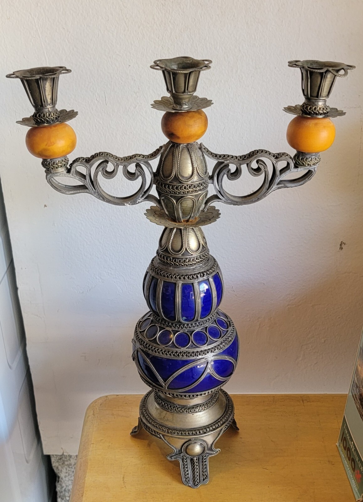 Antique moorish candleabra