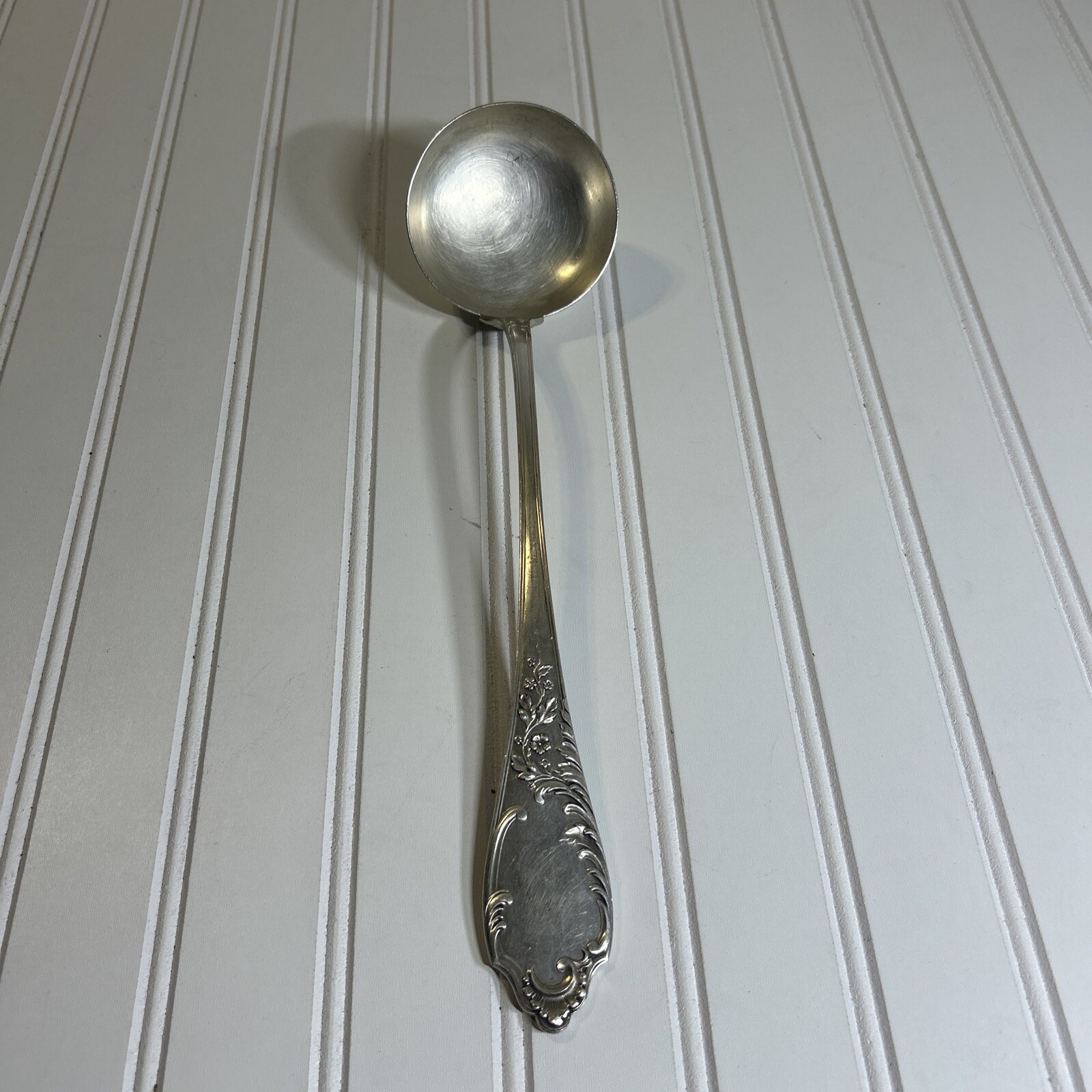 Norblin i S KA BM Poland silverplate 13 1/2” Serving Spoon/Lattle