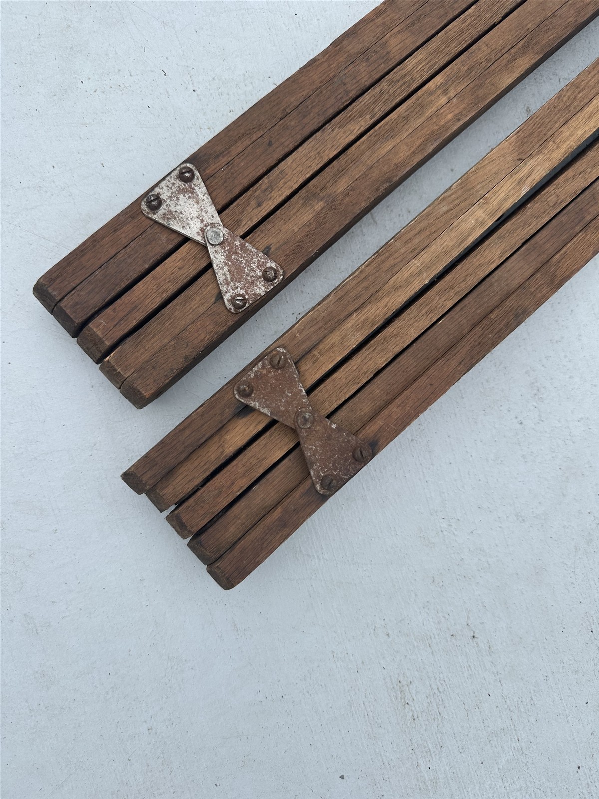 Vintage Wooden Wallpaper Folding Table Legs Rustic Primitive Farmhouse