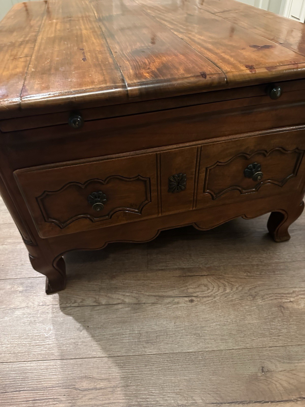 Unique Solid Wood Antique Coffee Table