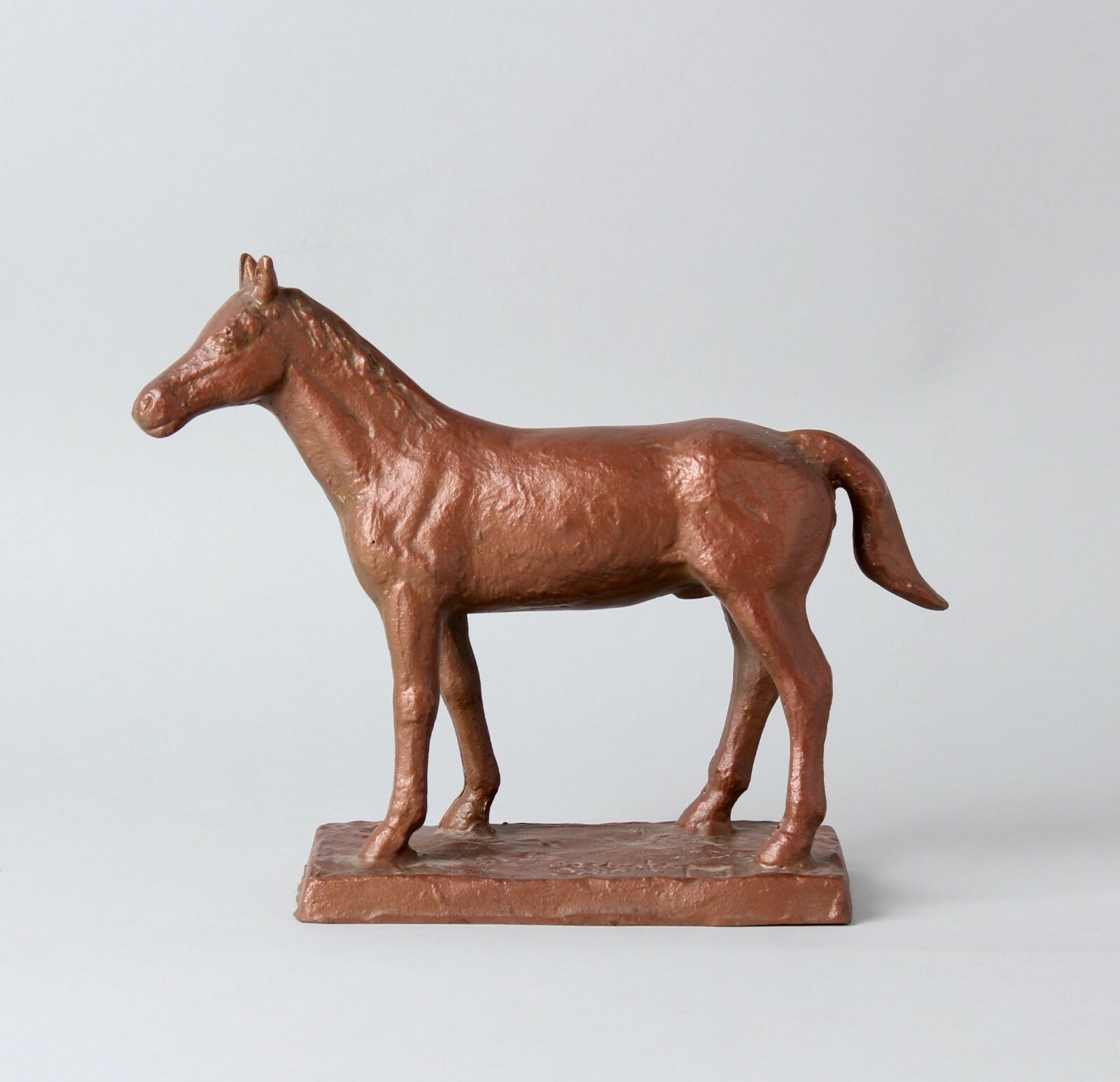 Horse iron sculpture object by a well known Japanese Metal artist FF3