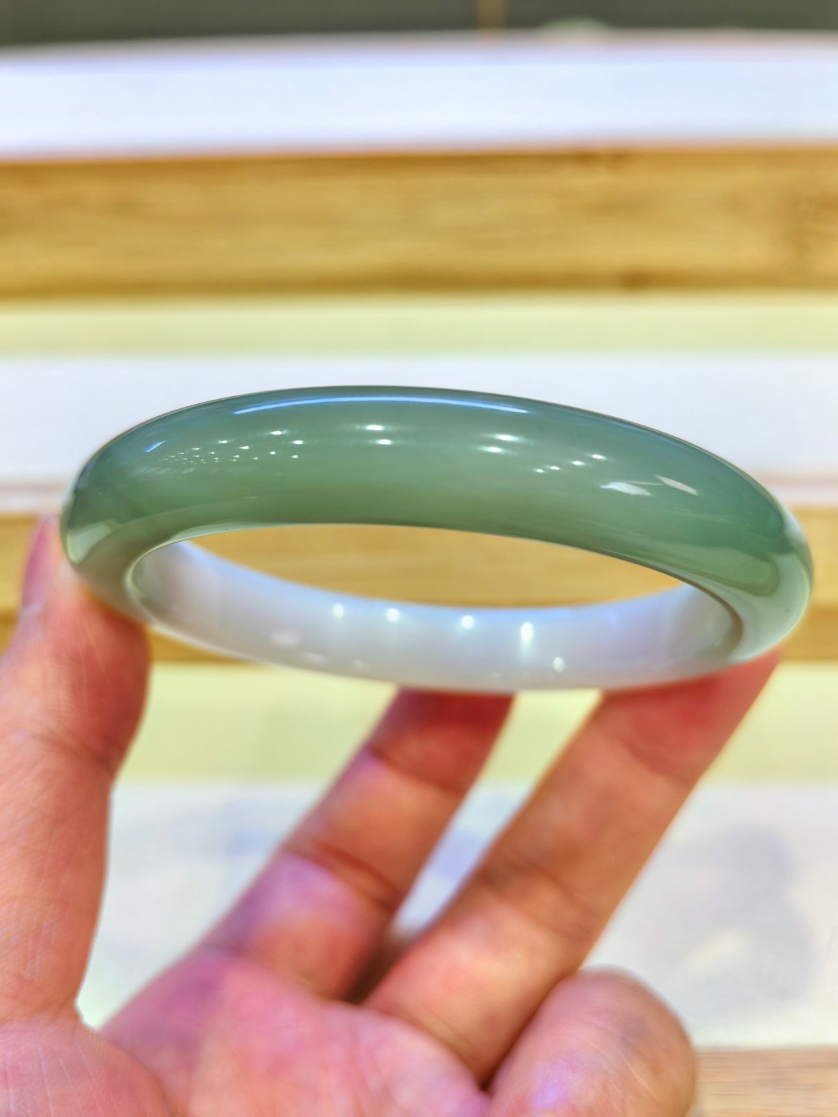 Inside Diameter 56.5mm Jade Bracelet CC