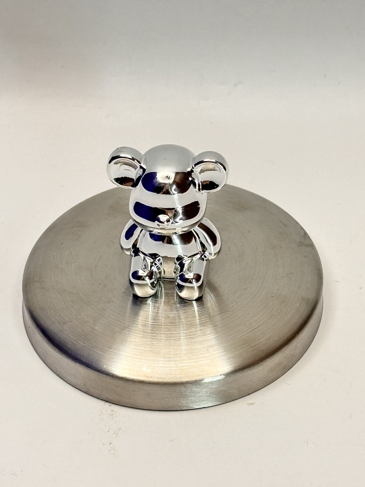 Silver Plated 3 In Tray With Teddy Bear Replacement Lid