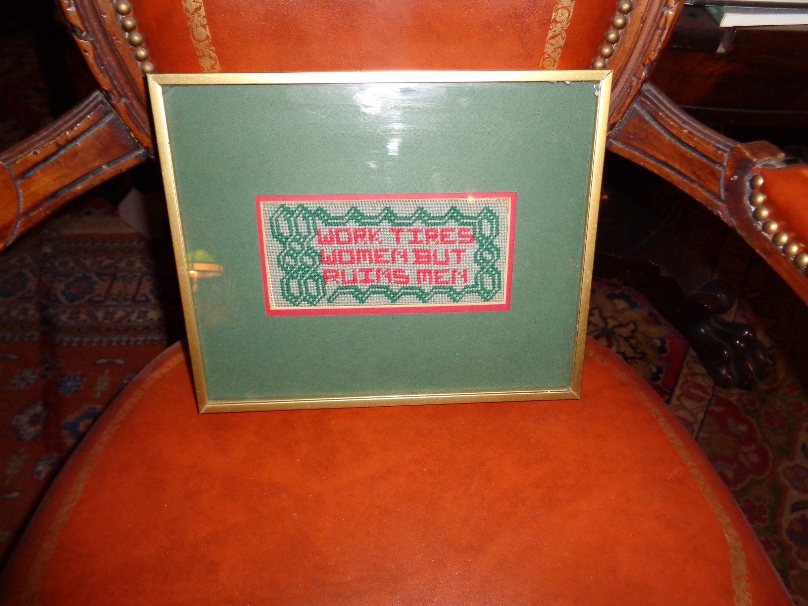 Contemporary needlepoint & local Theorem:Works Tires Women–but Ruins Men” WOW